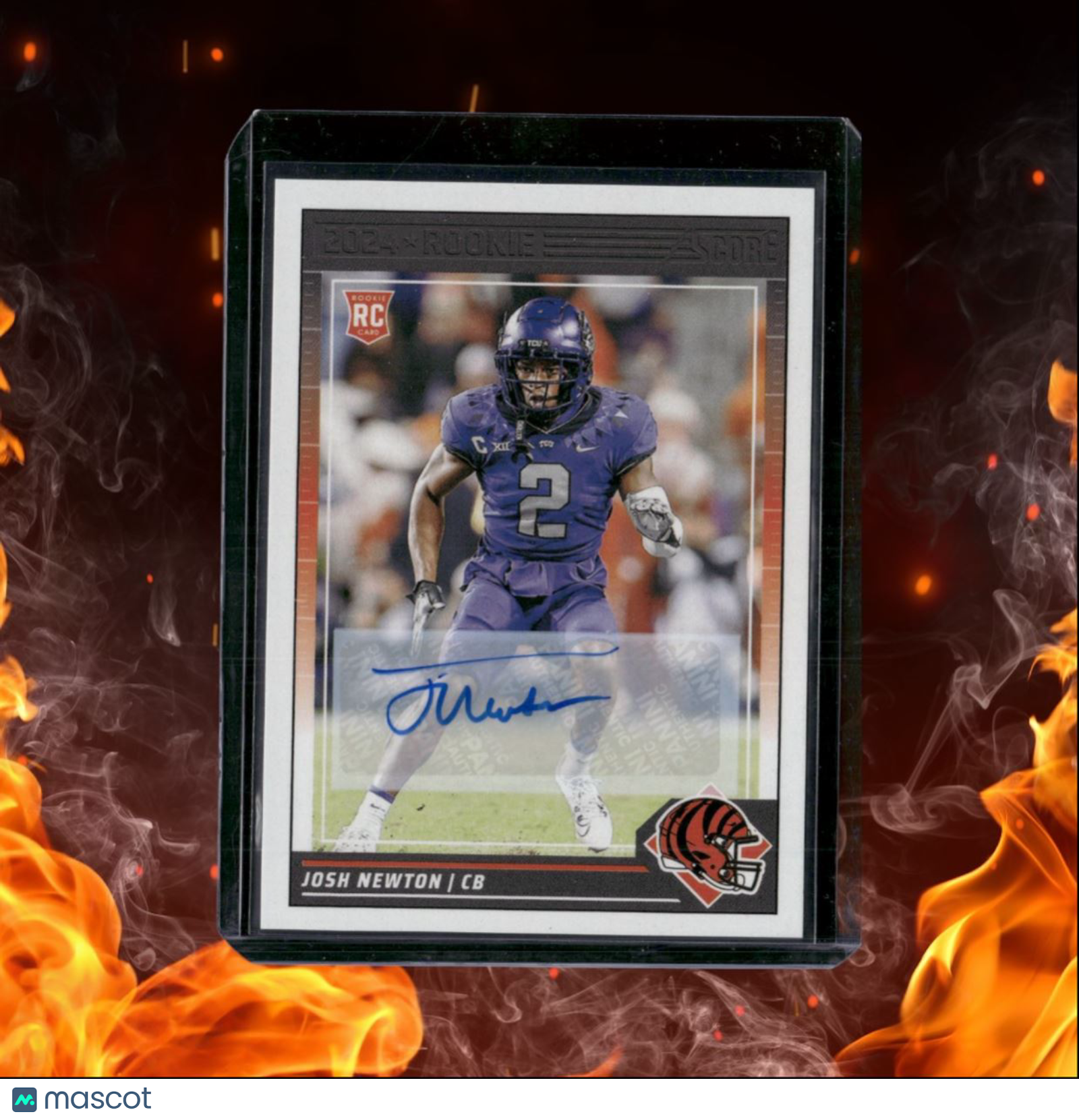 2024 Panini Score Josh Newton Rookie Auto #357