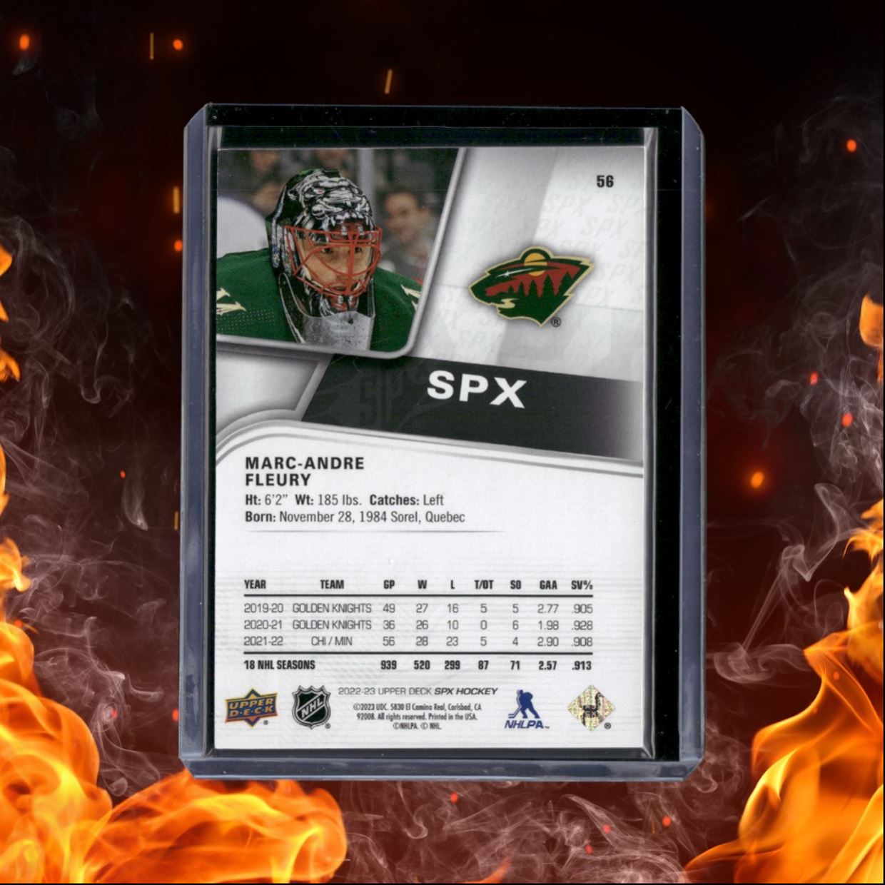 2022-23 Upper Deck SPx Marc-Andre Fleury 145/299 #56