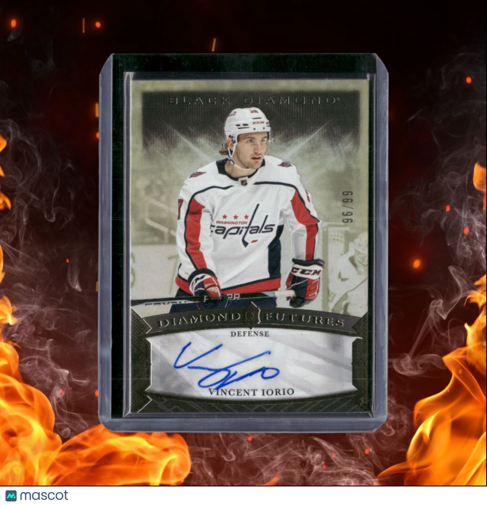 2023-24 Upper Deck Black DIamond Vincent Iorio Diamond Futures Rookie Auto 96/99