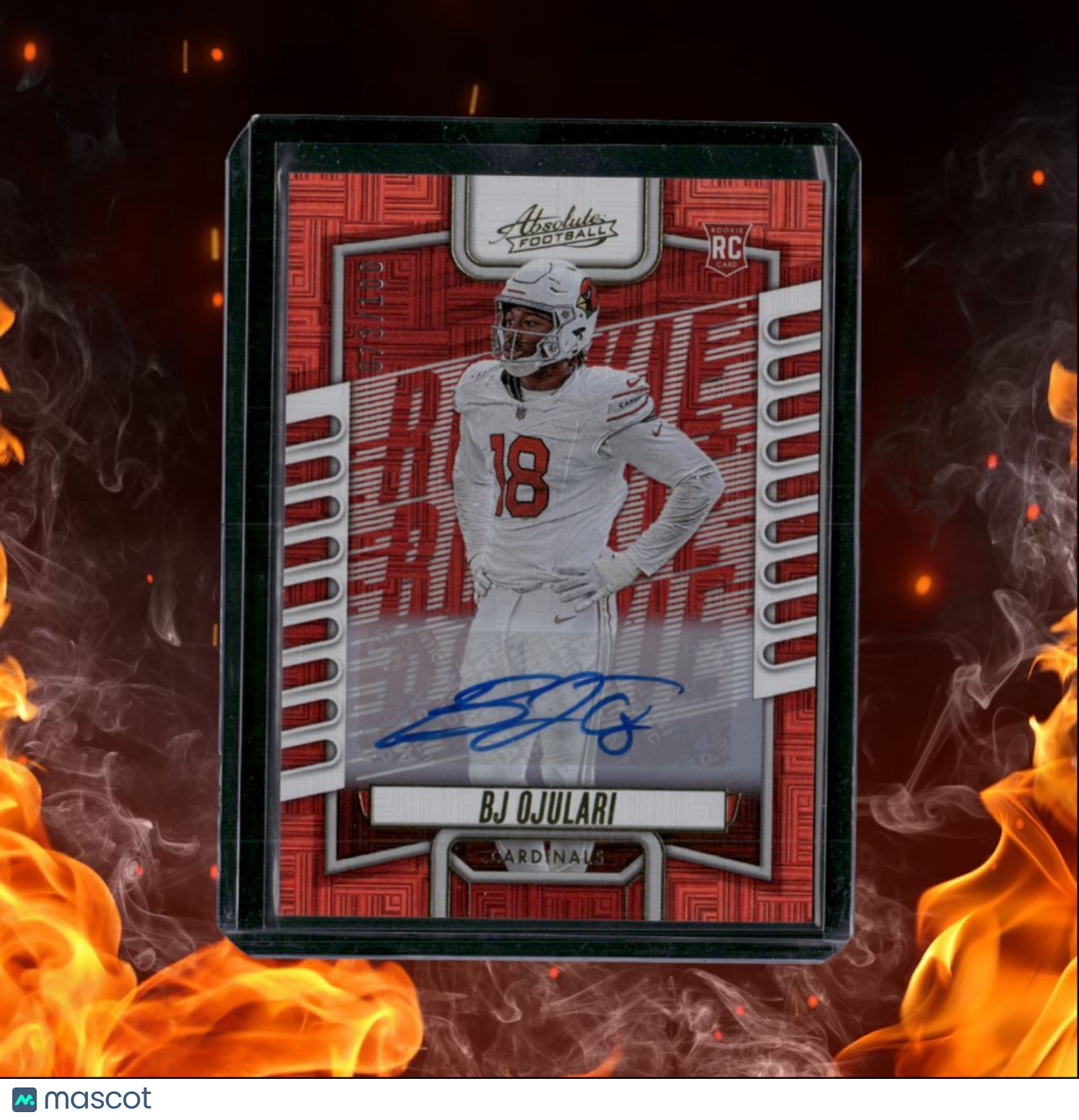 2023 Panini Absolute BJ Ojulari Red Spectrum Rookie Auto 073/100 #167