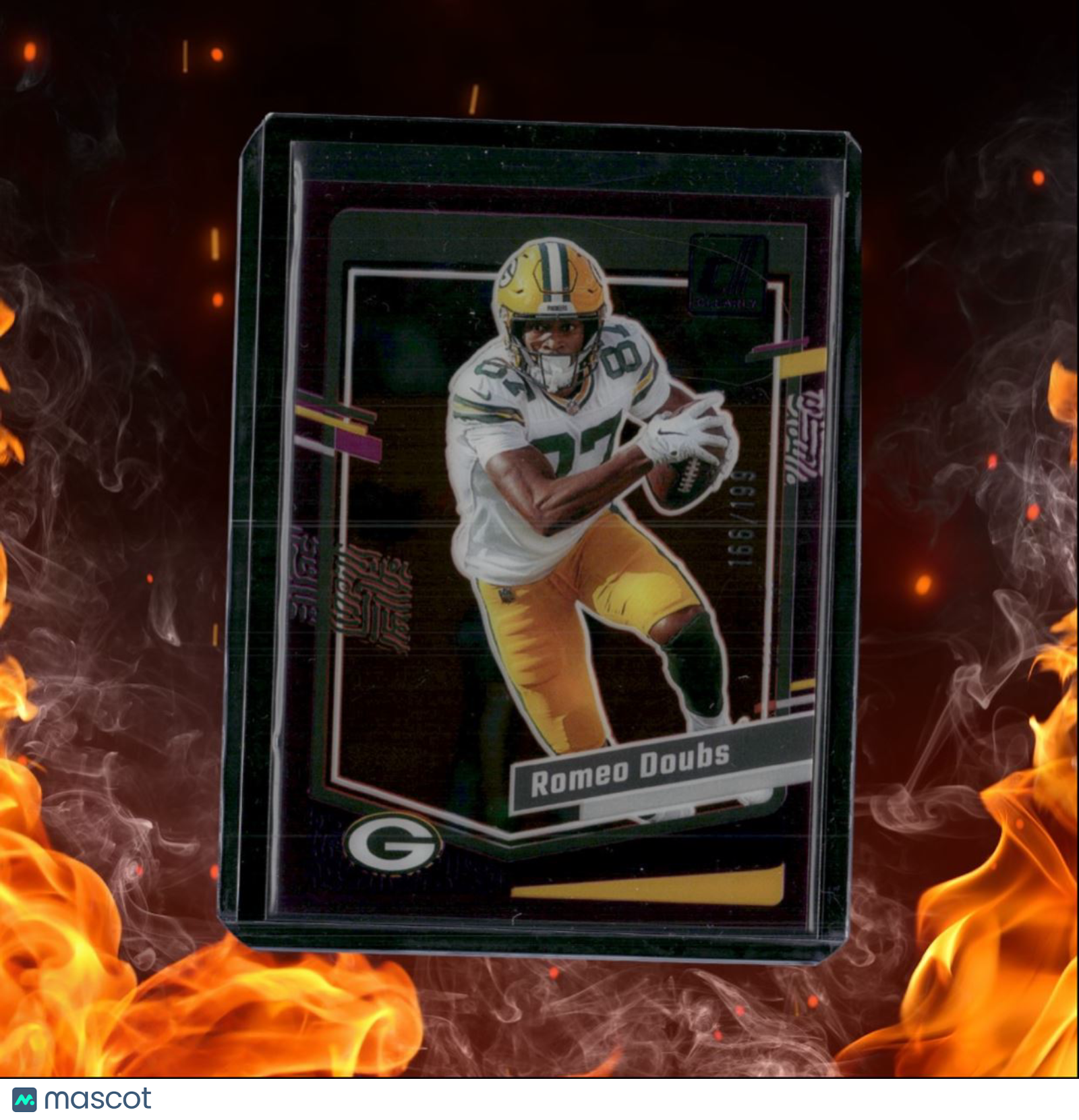 2024 Panini Clearly Donruss Romeo Doubs Purple Rookie 166/199 #20