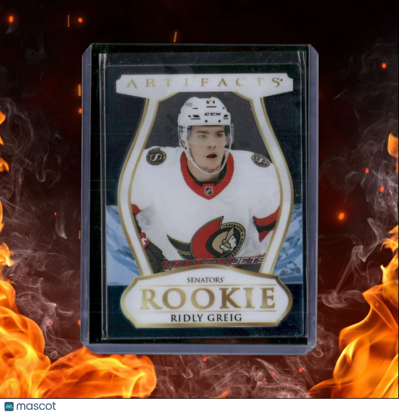 2023-24 Upper Deck Artifacts Ridly Greig Plexi SSP Rookie #190