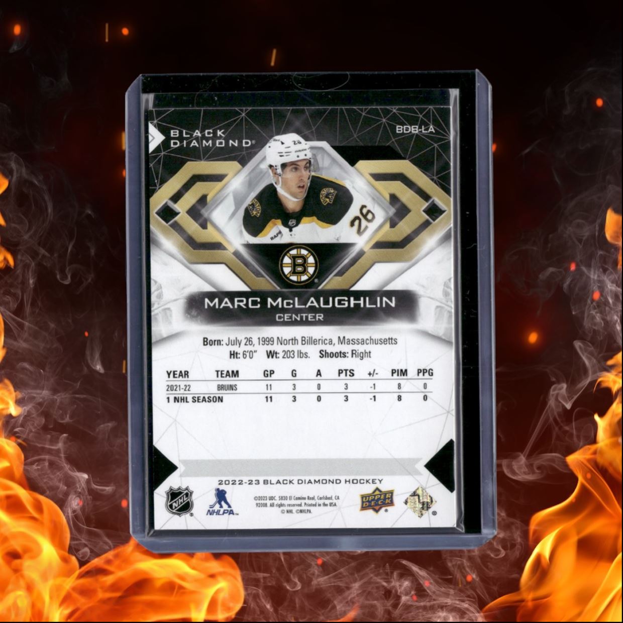 2022-23 Upper Deck Black Diamond Marc McLaughlin Rookie 134/349 #BDB-LA