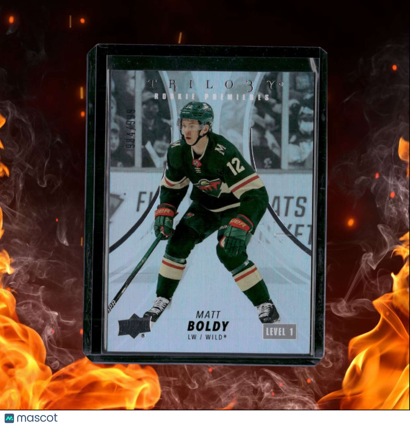 2023-24 Upper Deck Trilogy Matt Boldy Premieres Level 1 Rookie 984/999 #89