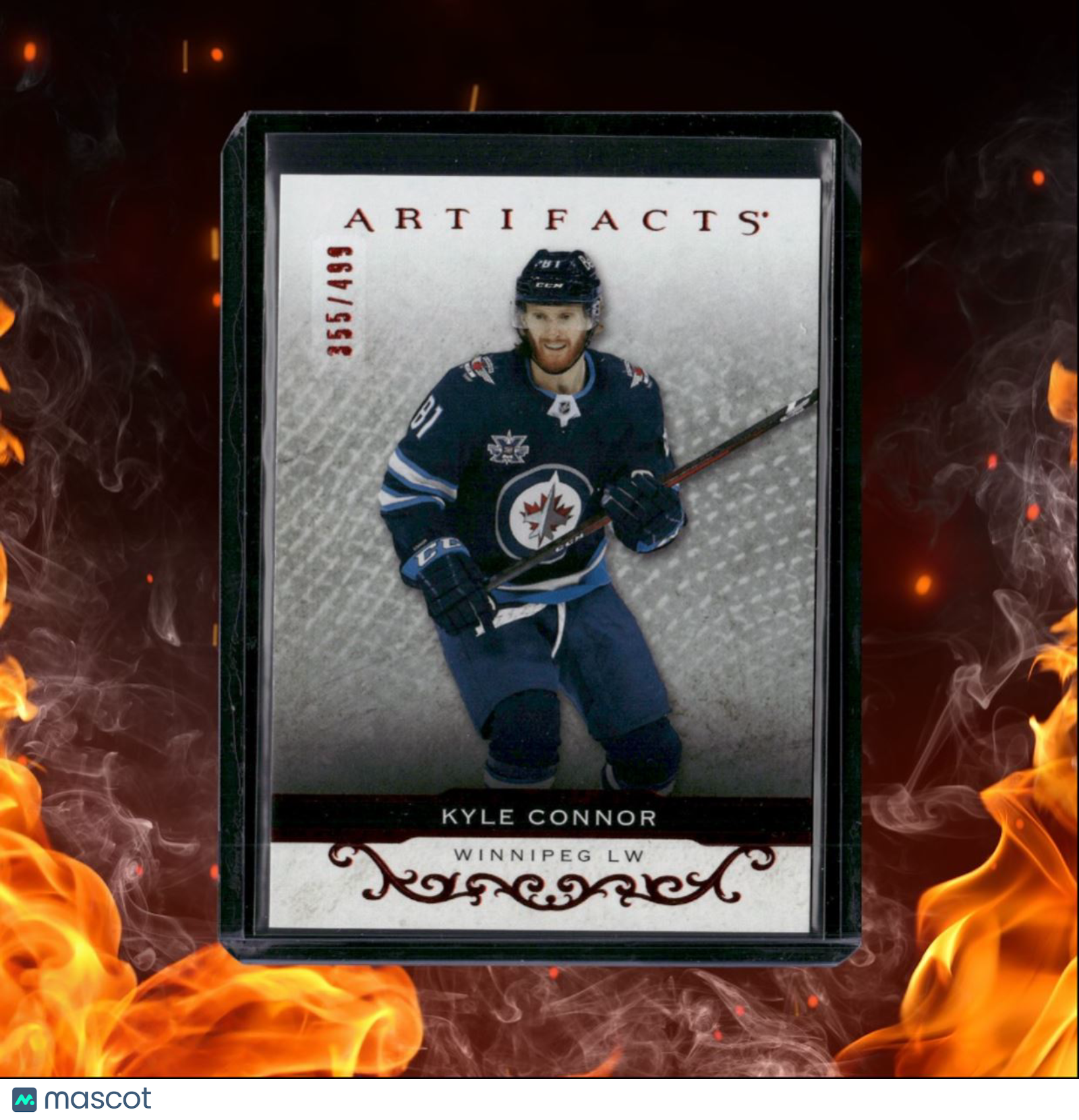 2021-22 Upper Deck Artifacts Kyle Connor Ruby Red 355/499 #126