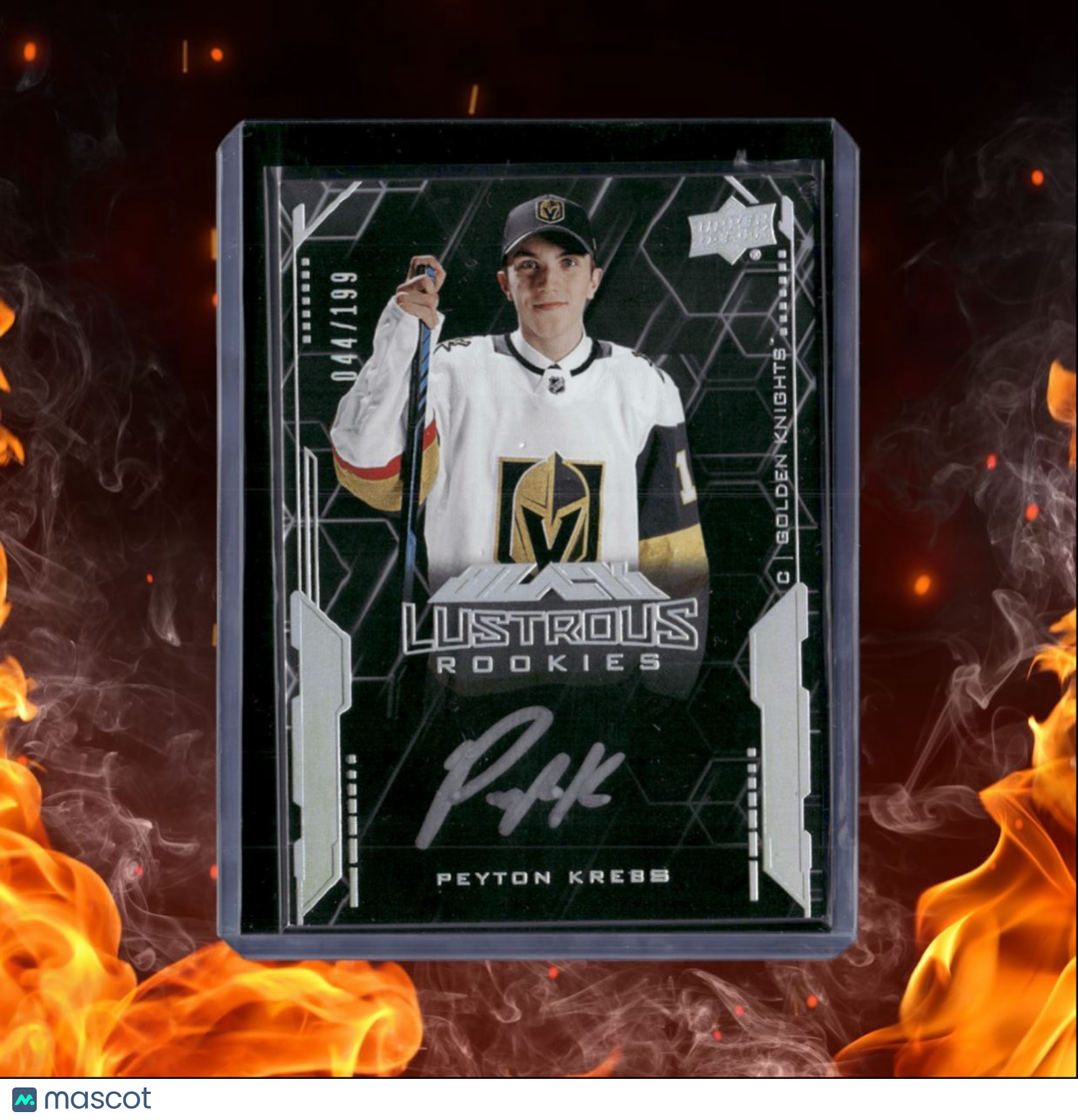 2020-21 Upper Deck Black Peyton Krebs Lustrous Rookie Auto 044/199 #LS-PK