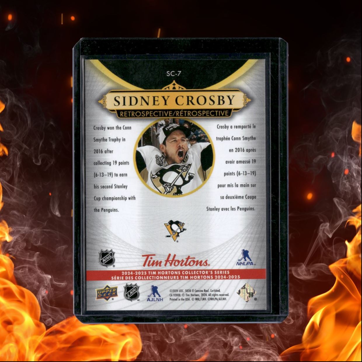 2024-25 Upper Deck Tim Hortons Sidney Crosby Retrospective #SC-7