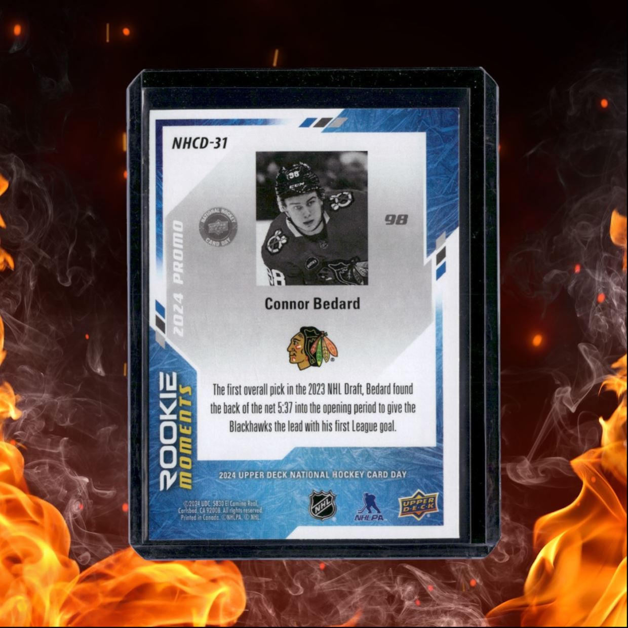 2024-25 Upper Deck National Hockey Card Day Connor Bedard Moments (A) Rookie