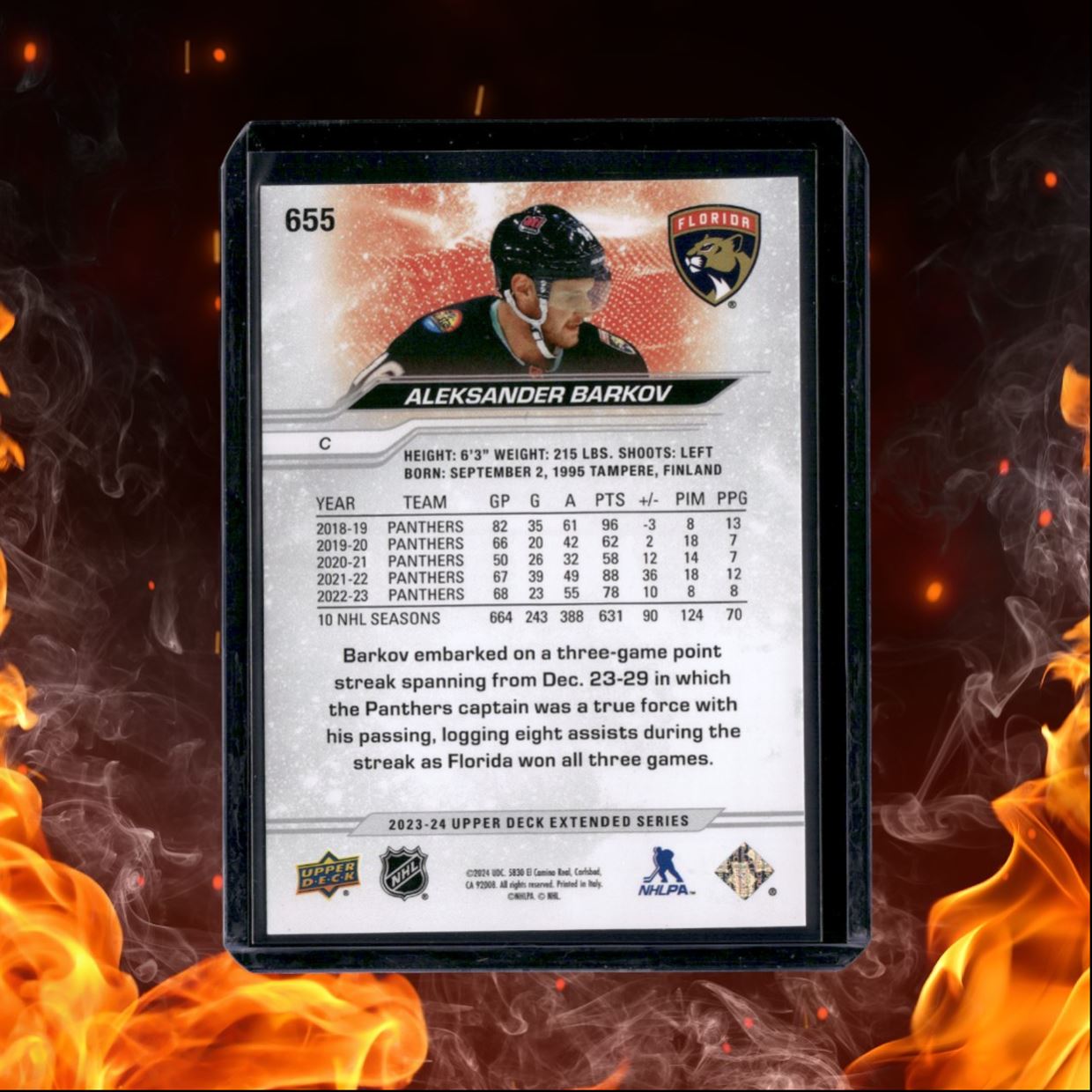 2023-24 Upper Deck Aleksander Barkov UD Exclusives All-Star Game 081/100 #655