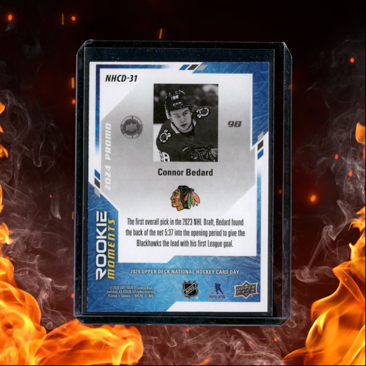 2024-25 Upper Deck National Hockey Card Day Connor Bedard Moments (C) Rookie