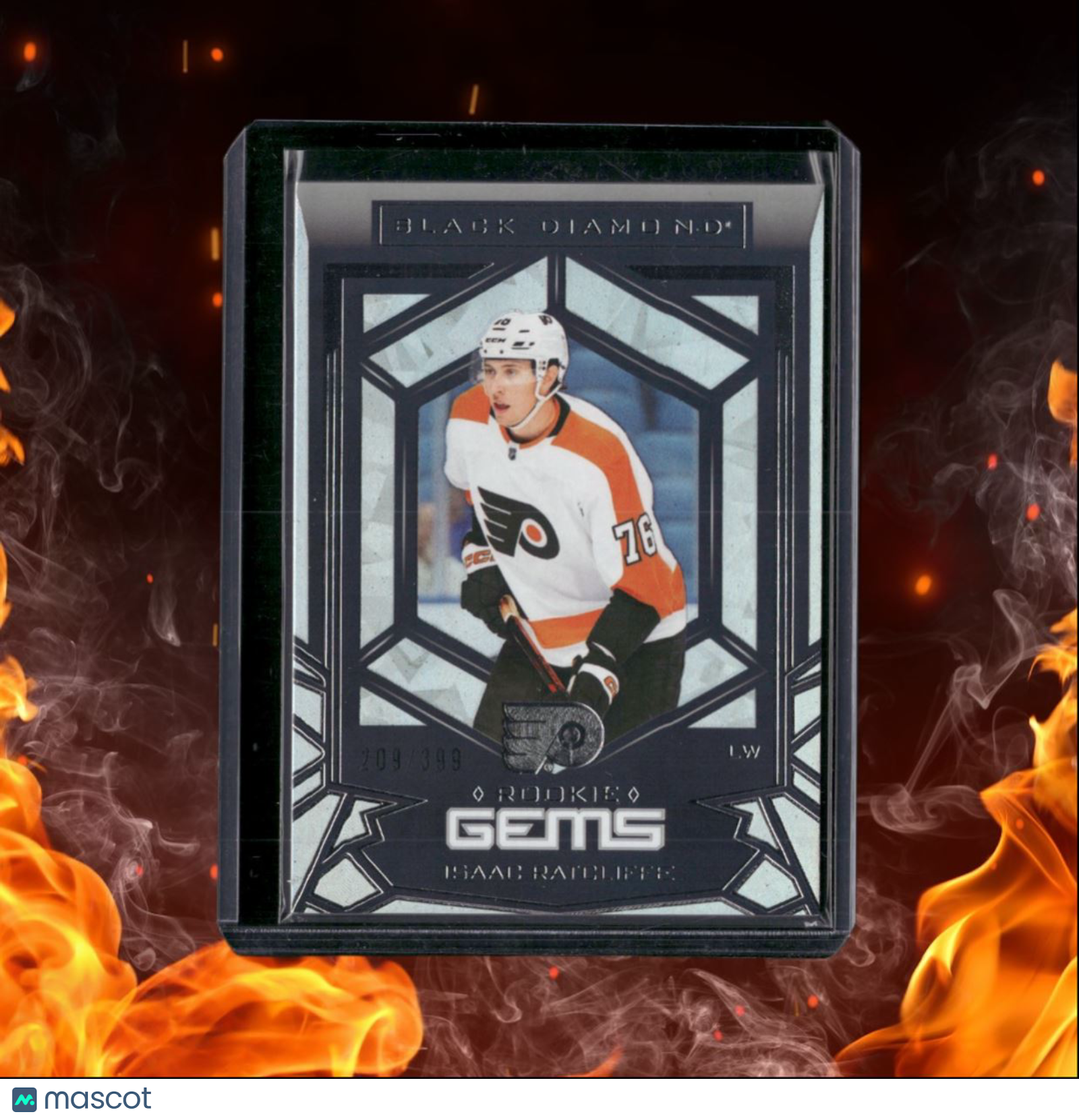 2022-23 Upper Deck Black Diamond Isaac Ratcliffe Gems Rookie 209/399 #RG-IR