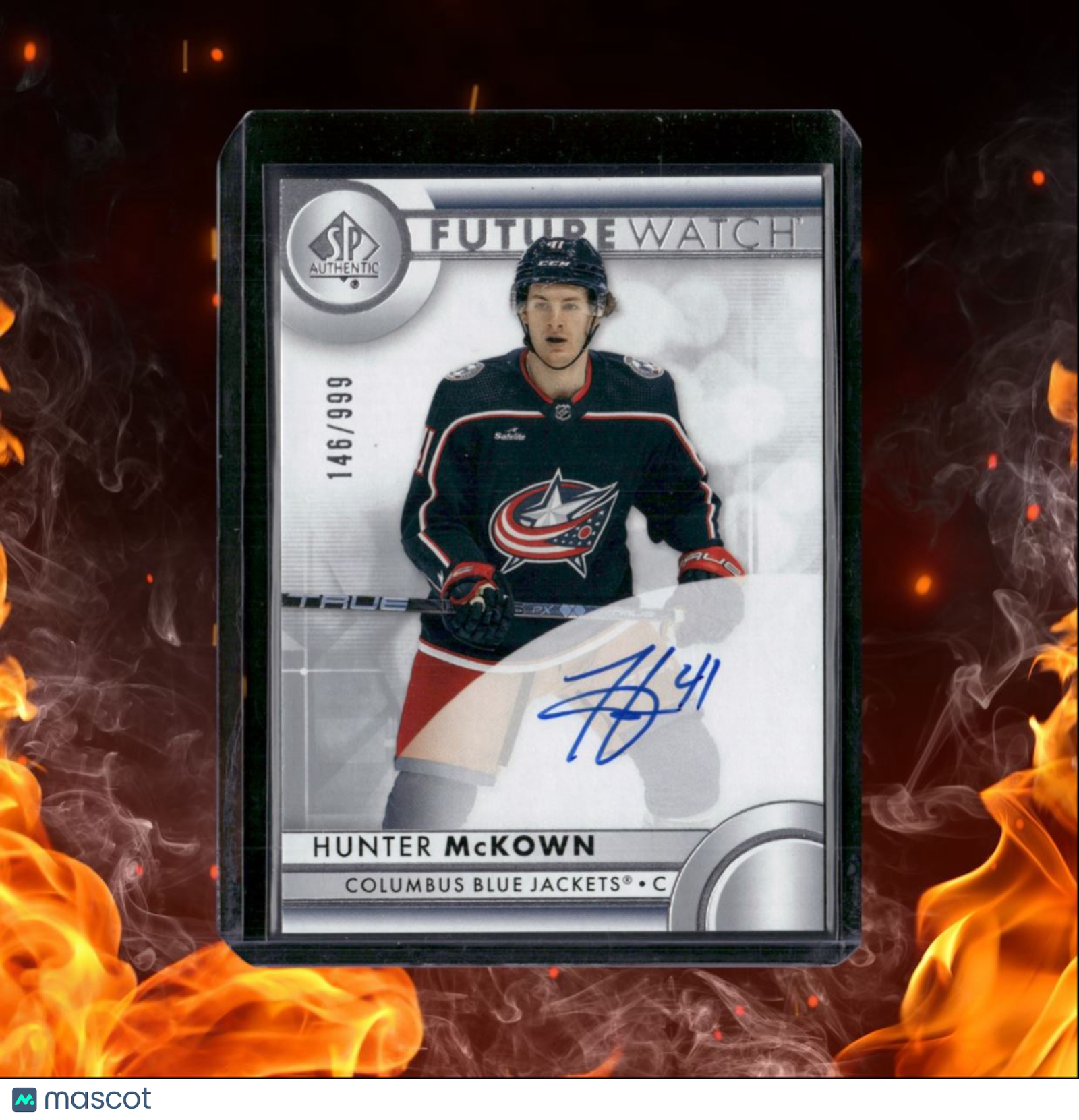 2023-24 SP Authentic Hunter McKown Future Watch Rookie Auto 146/999 #172