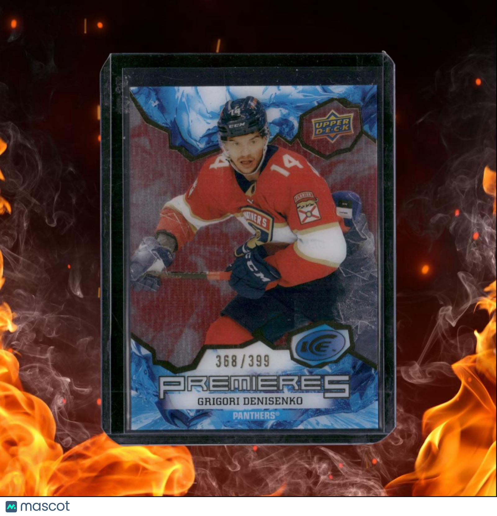 2021-22 Upper Deck Ice Grigori Denisenko Premieres Red Rookie 368/399 #227
