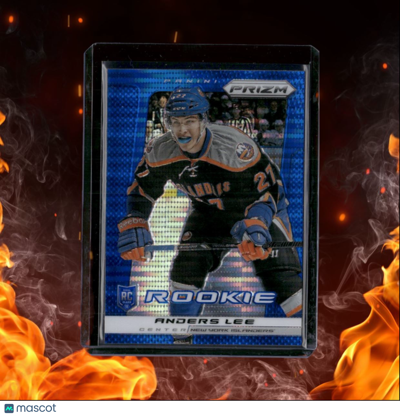2013-14 Panini Prizm Anders Lee Blue Pulsar Prizm Rookie #262