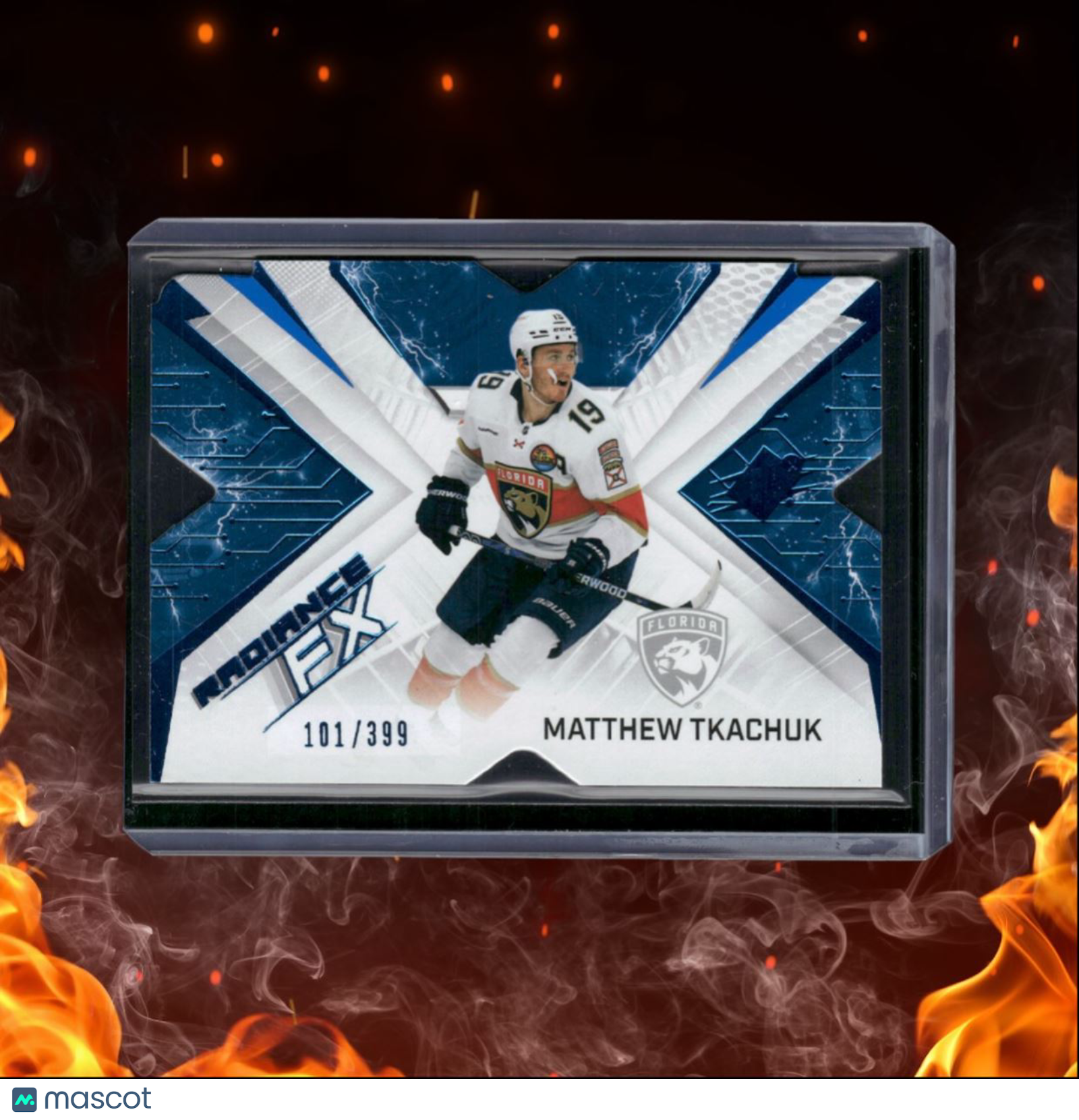 2022-23 Upper Deck SPx Matthew Tkachuk Radiance FX Blue 101/399 #RFX-25