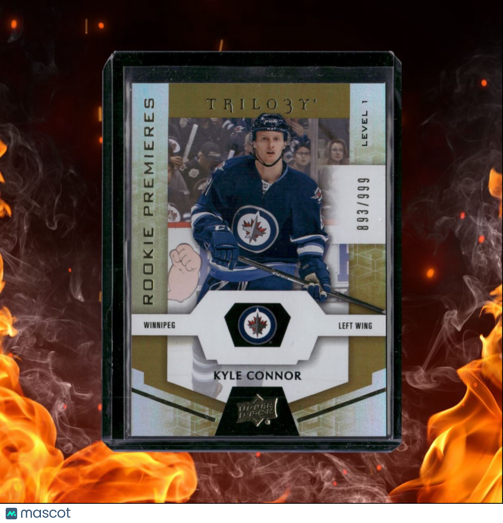 2016-17 Upper Deck Trilogy Kyle Connor Premieres Level 1 Rookie 893/999 #56