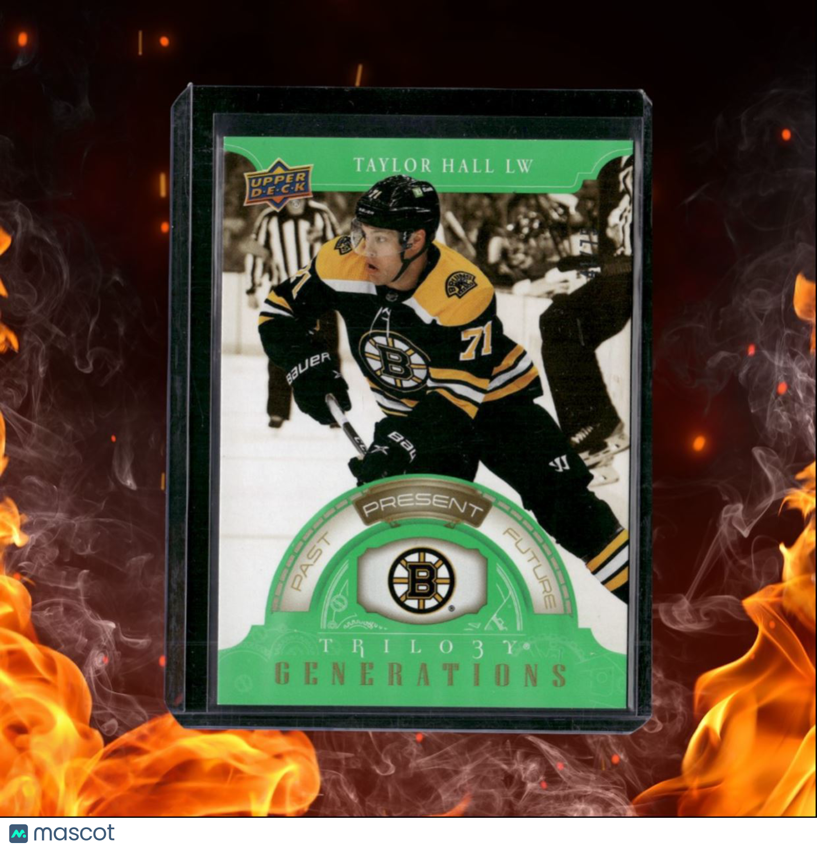 2022-23 Upper Deck Trilogy Taylor Hall Generations Green 41/75 #TG-2B