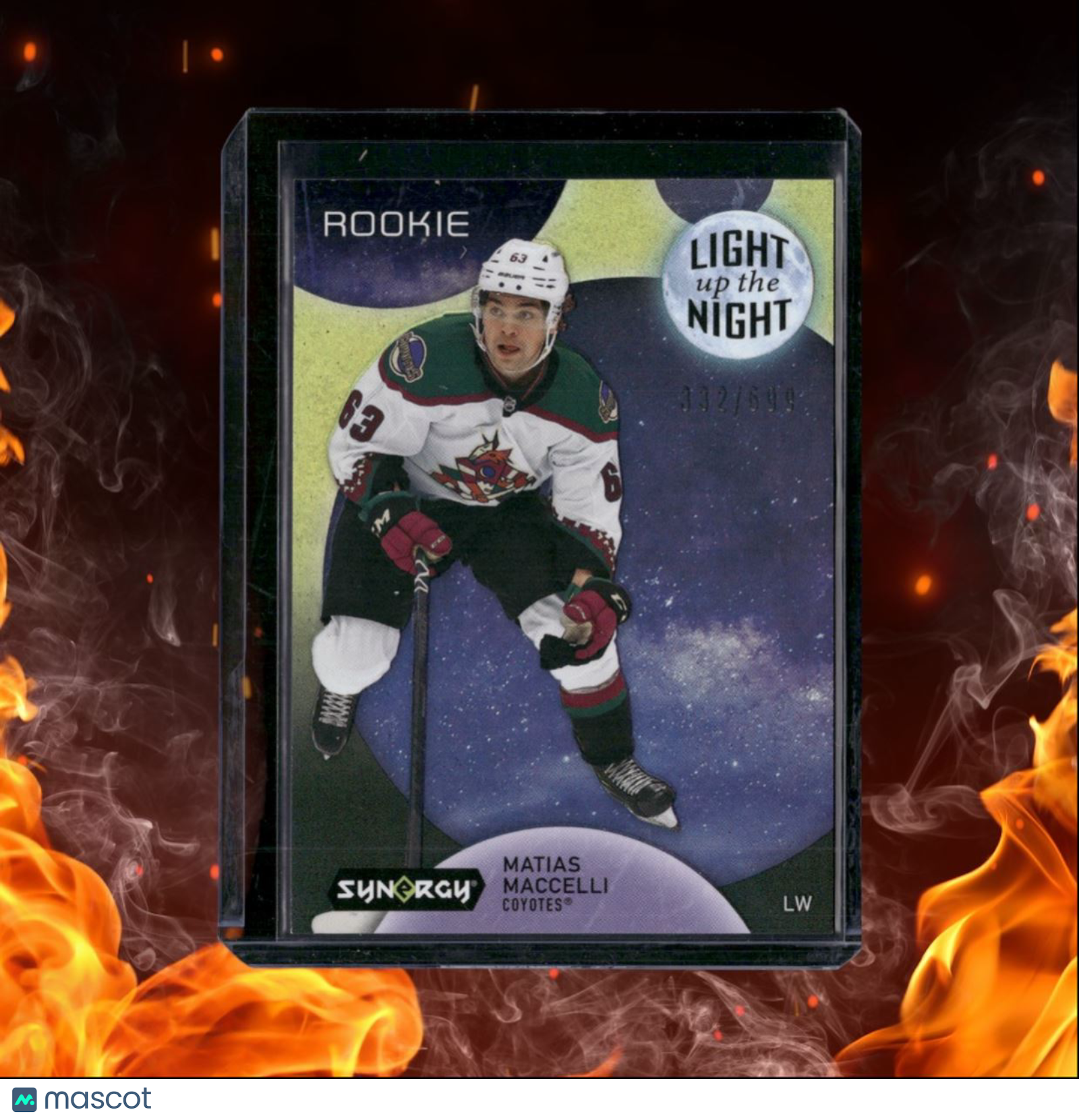 2022-23 Upper Deck Synergy Matias Maccelli Light Up the Night Rookie 332/699