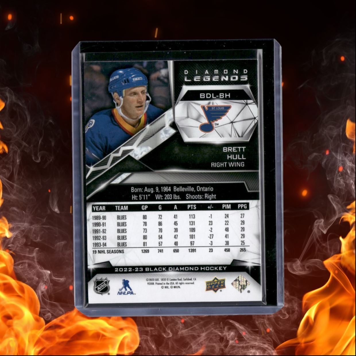 2022-23 Upper Deck Black Brett Hull Diamond Legends 006/299 #BDL-BH