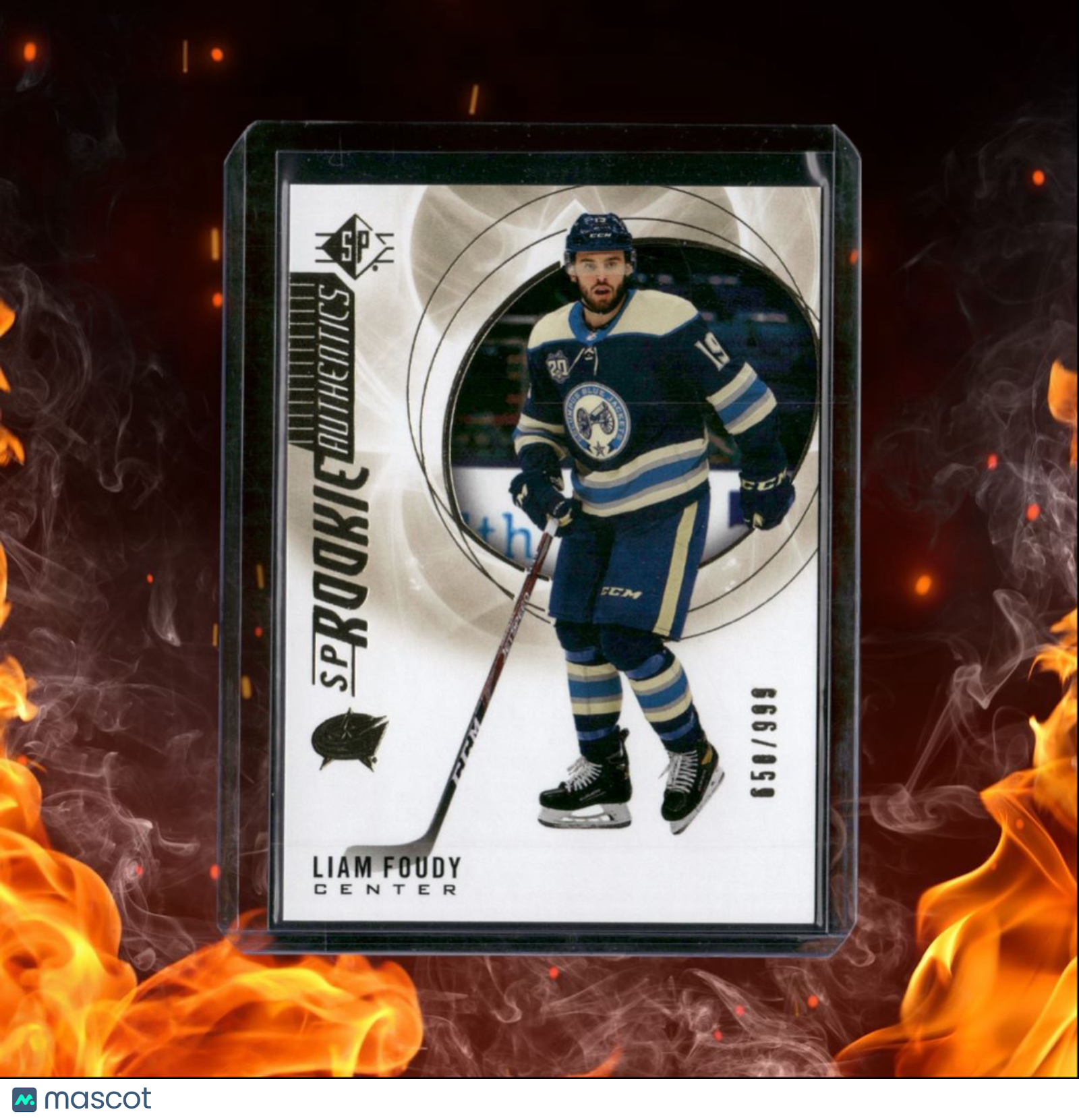 2020-21 Upper Deck SP Liam Foudy Authentics Gold Rookie 650/999 #105