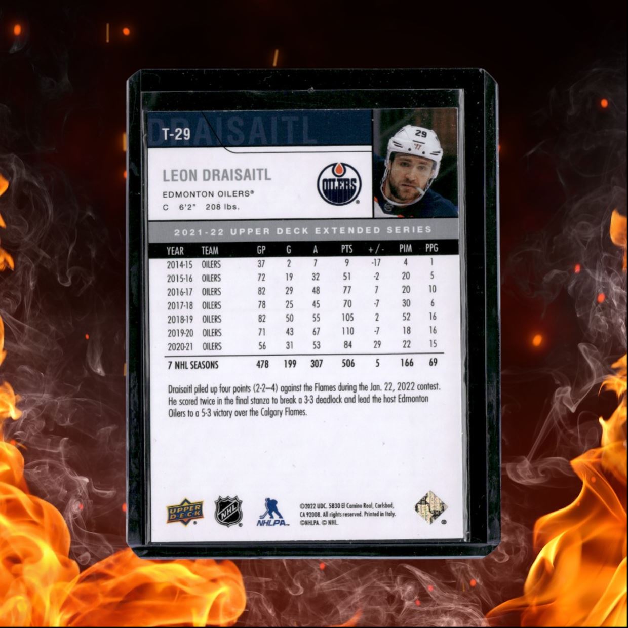 2021-22 Upper Deck Leon Draisaitl 2006-07 Retro Gold Stockpile #T-29