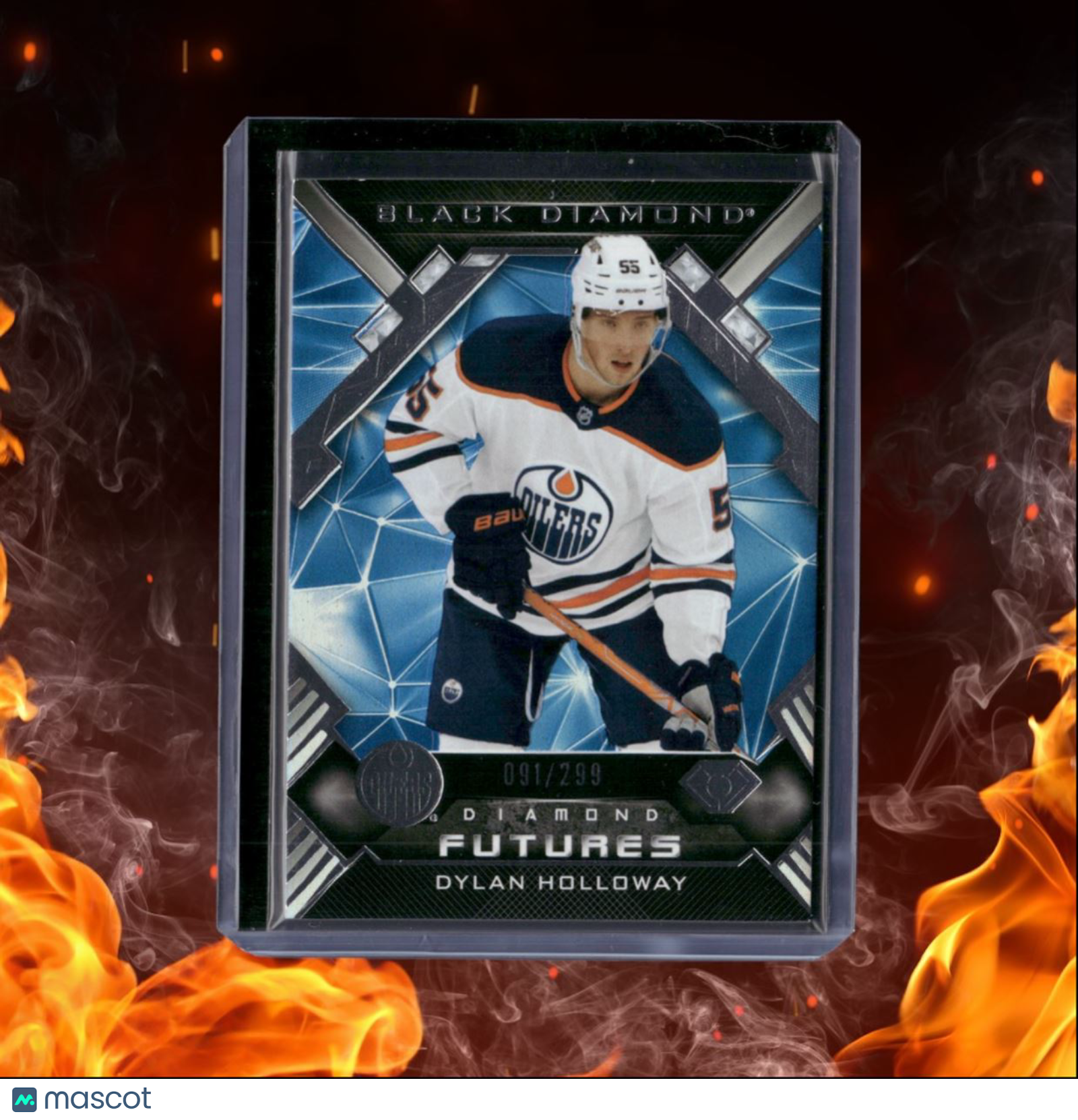 2022-23 Upper Deck Black Dylan Holloway Diamond Futures Rookie 091/299 #BDF-DH