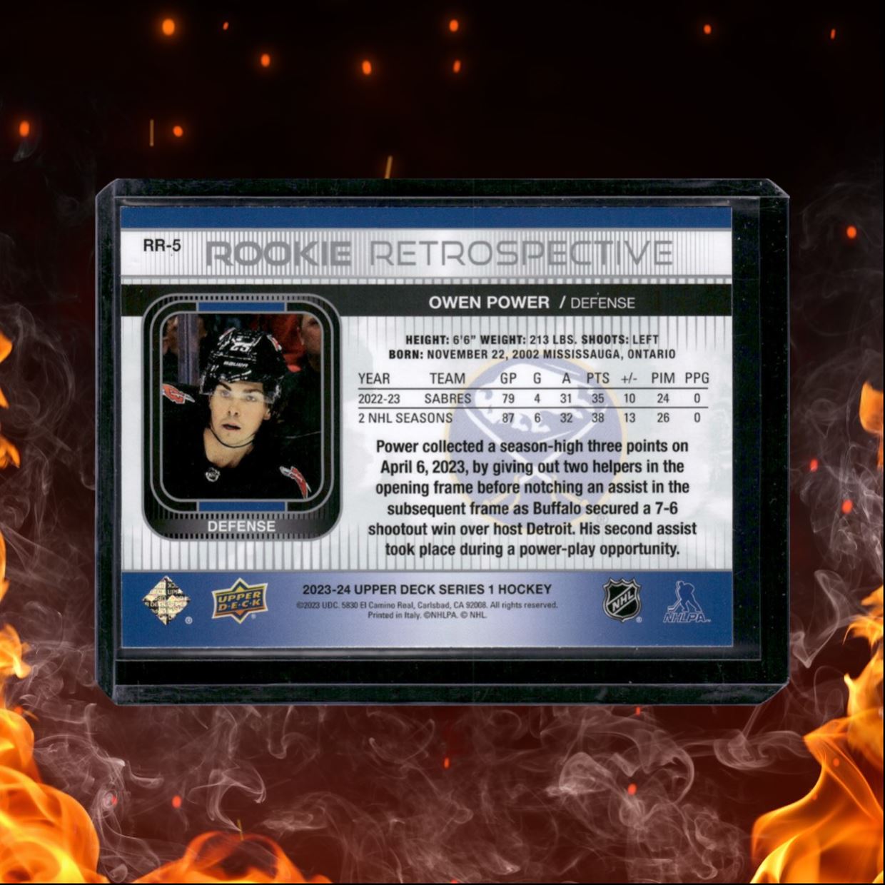 2023-24 Upper Deck Owen Power Retrospective #RR-5