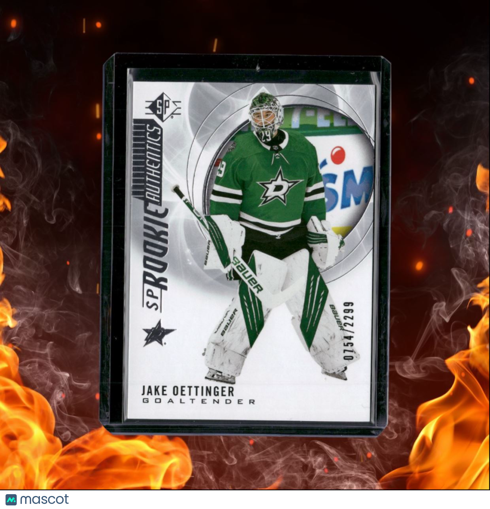 2020-21 Upper Deck SP Jake Oettinger Authentics Rookie 0754/2299 #136