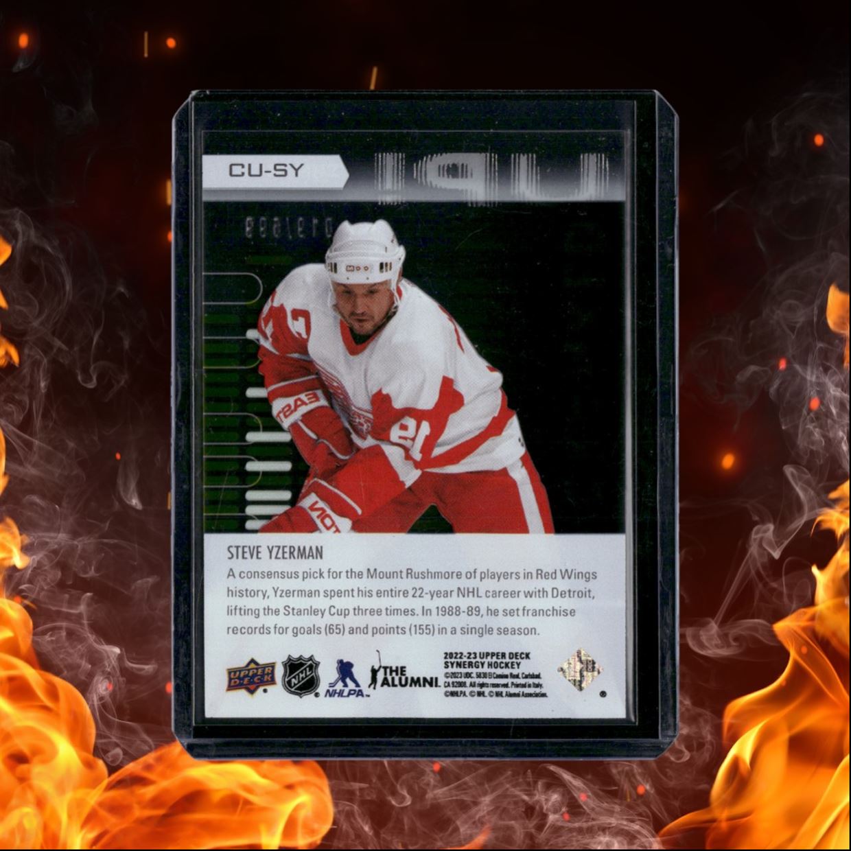 2022-23 Upper Deck Synergy Steve Yzerman Cranked Up! Green Jersey # #CU-SY
