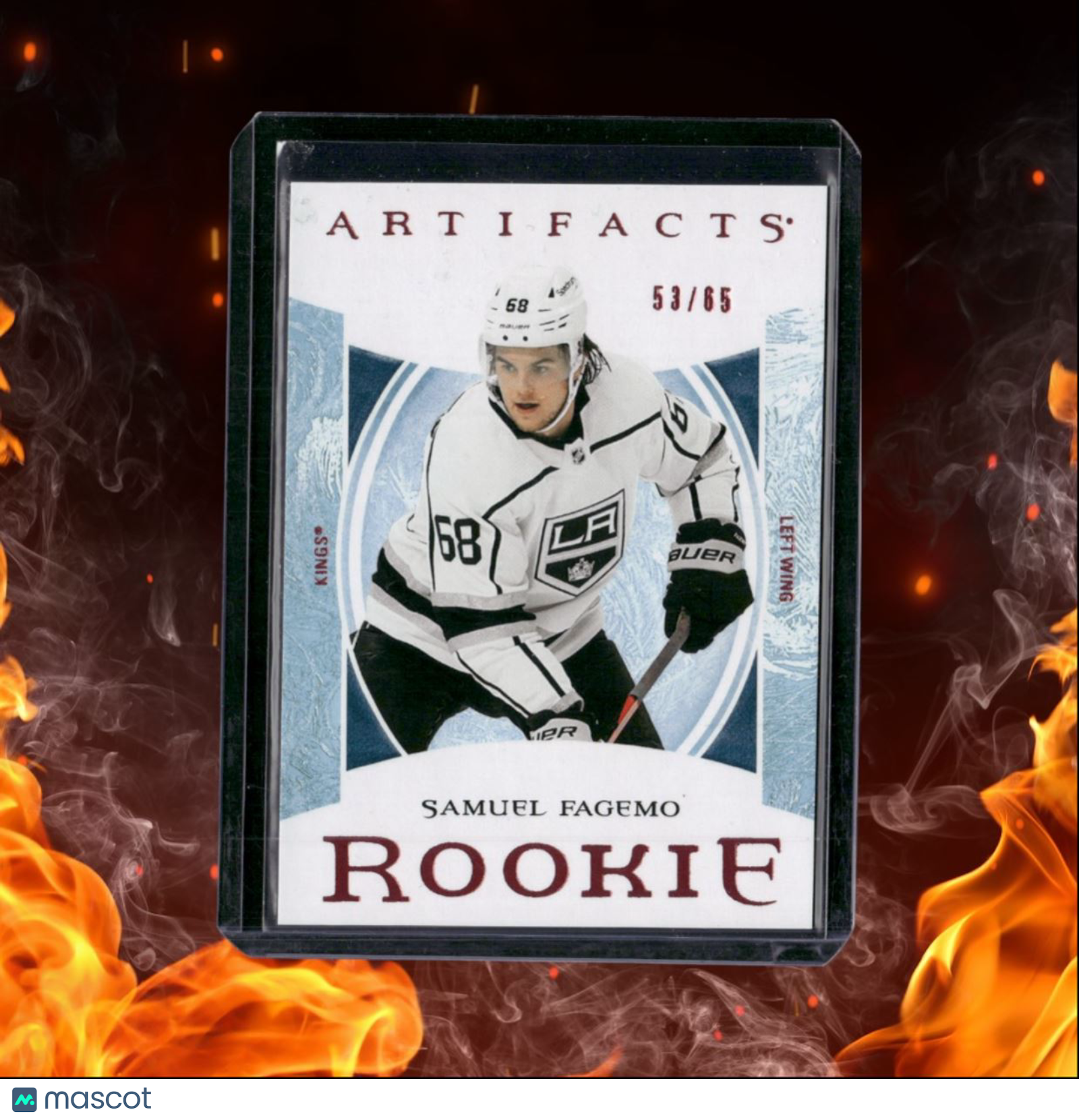 2022-23 Upper Deck Artifacts Samuel Fagemo Rose Pink Rookie 53/65 #175