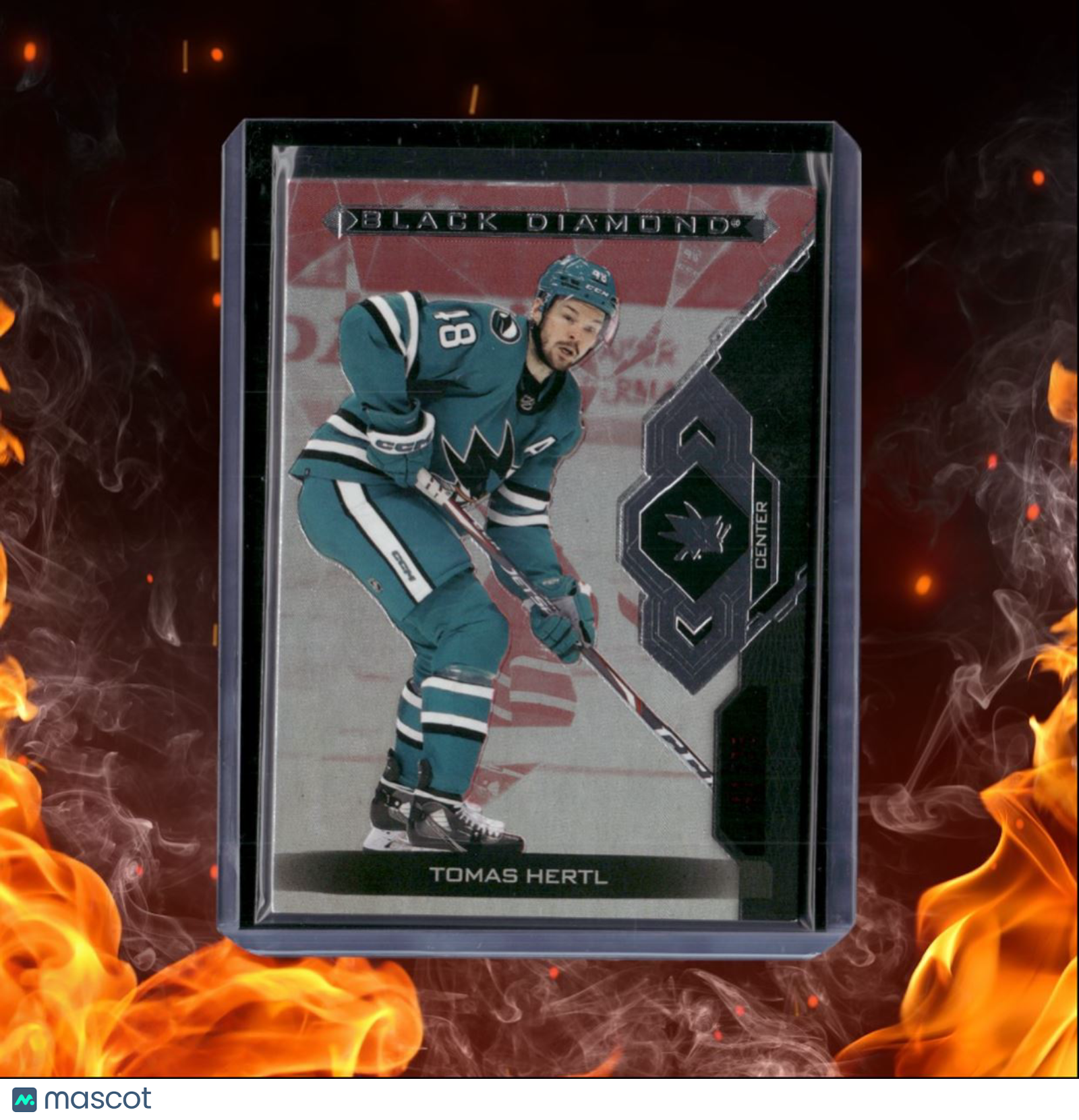 2022-23 Upper Deck Black Diamond Tomas Hertl Red 41/75 #BDB-TH