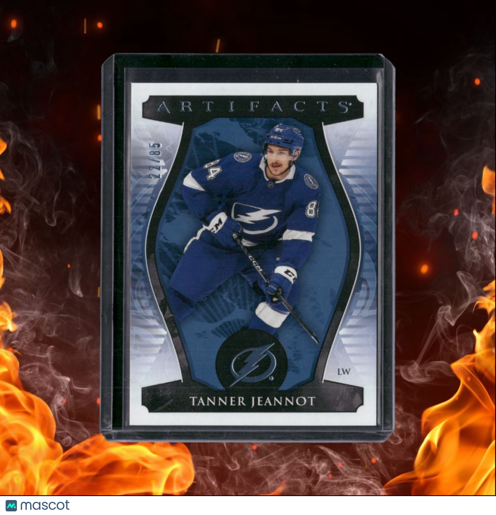 2023-24 Upper Deck Artifacts Tanner Jeannot Light Blue Steel 22/85 #85