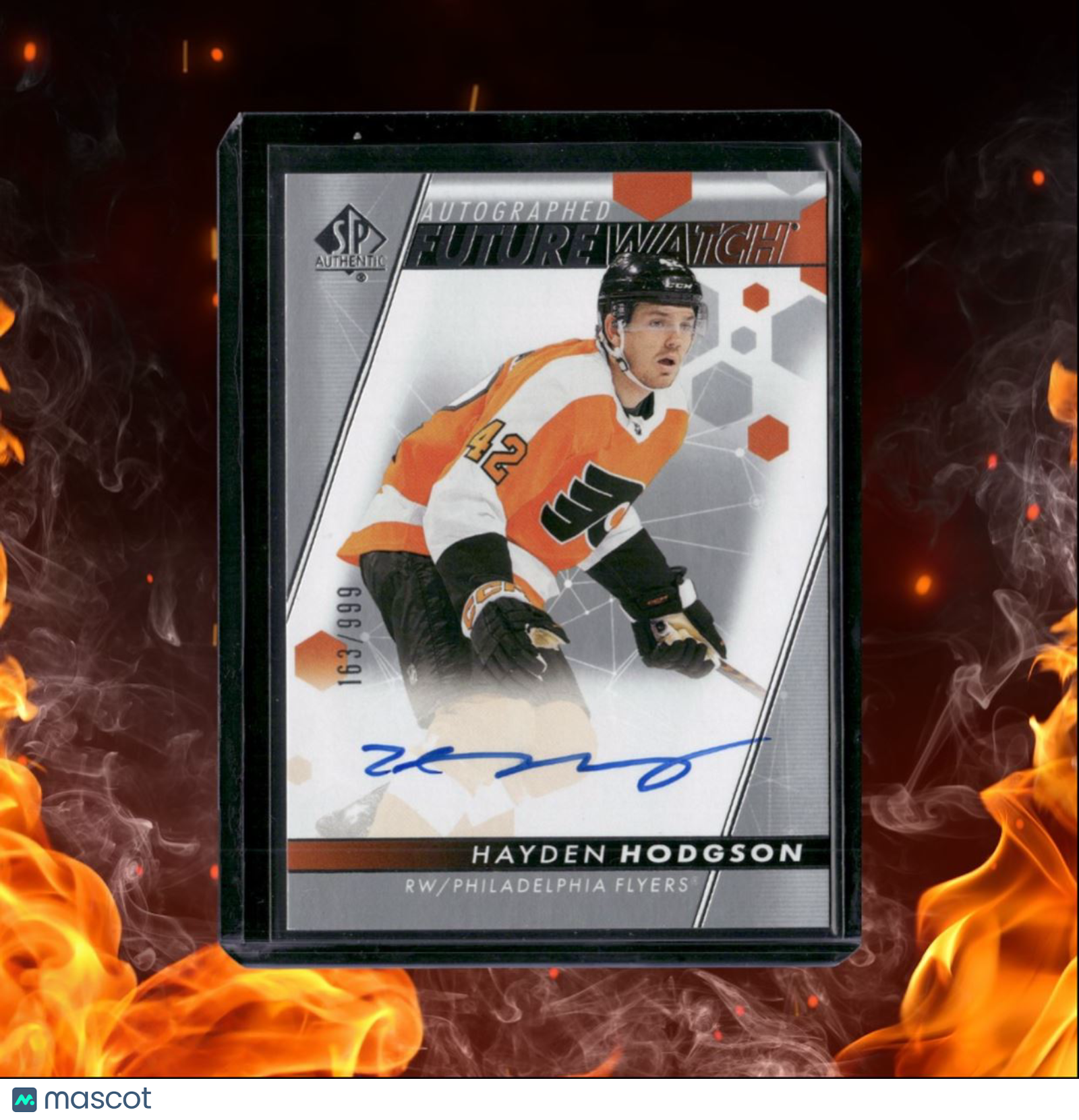 2022-23 SP Authentic Hayden Hodgson Future Watch Rookie Auto 163/999 #169