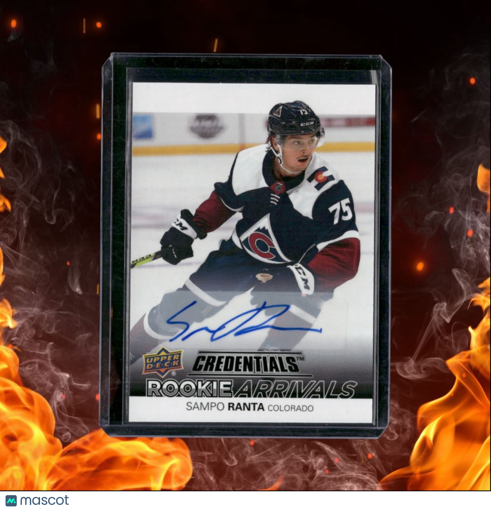 2021-22 Upper Deck Credentials Sampo Ranta Arrivals Rookie Auto #RA-42
