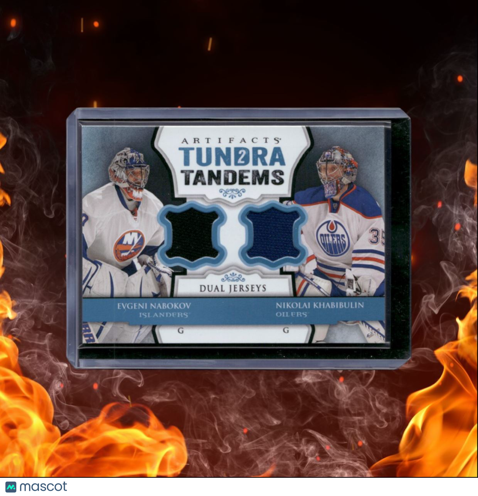 2013-14 Upper Deck Artifacts Nabokov / Khabibulin Tundra Tandems Blue Dual