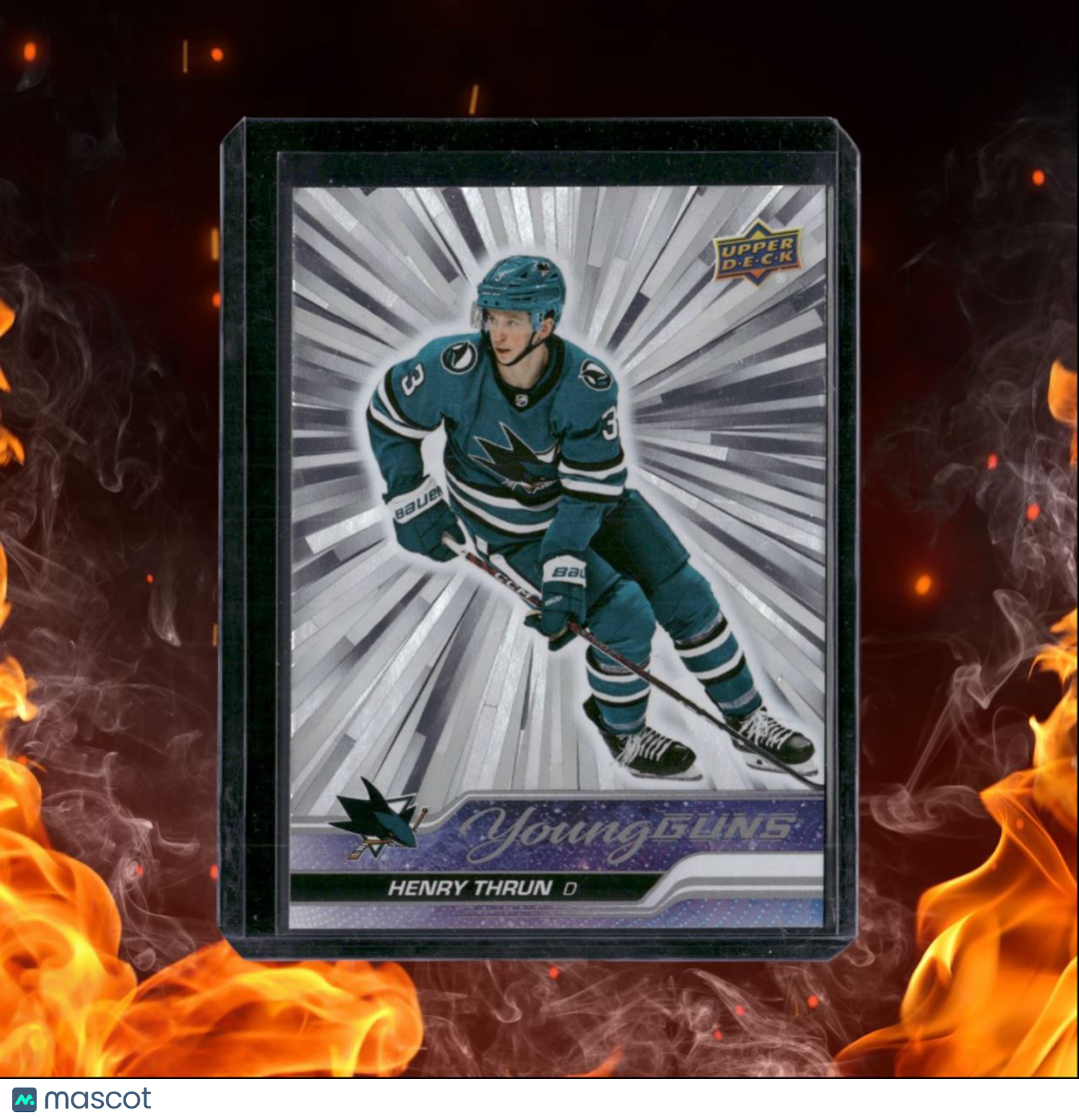 2023-24 Upper Deck Henry Thrun Outburst Silver Young Guns Rookie #236