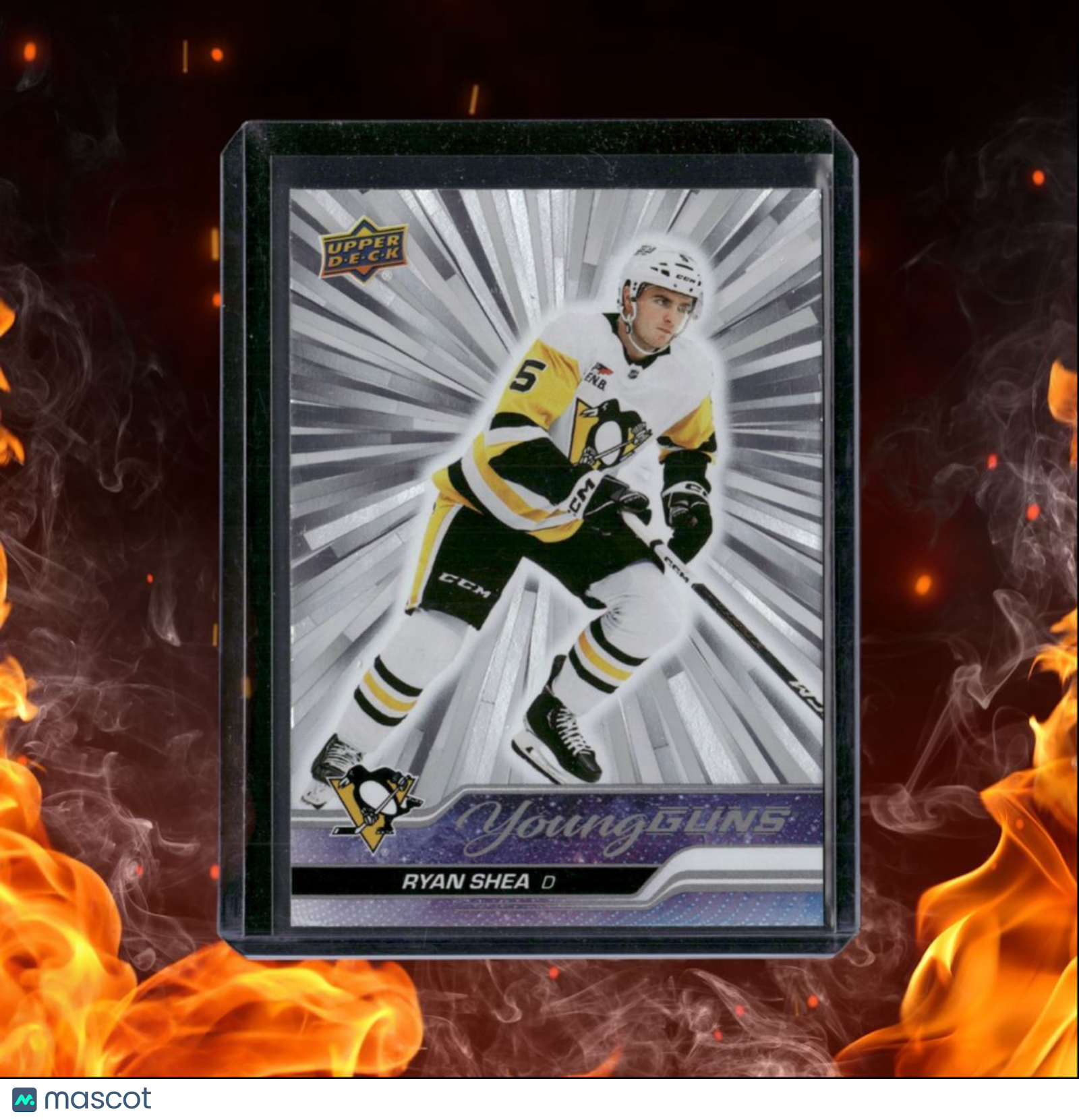 2023-24 Upper Deck Ryan Shea Outburst Silver Young Guns Rookie #489