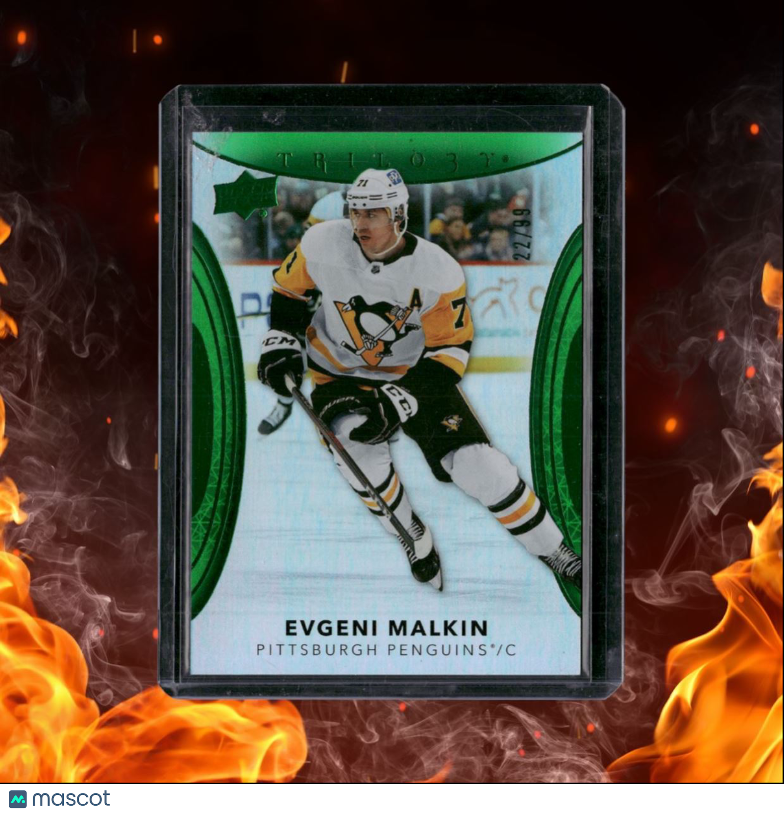 2022-23 Upper Deck Trilogy Evgeni Malkin Green 22/99 #28