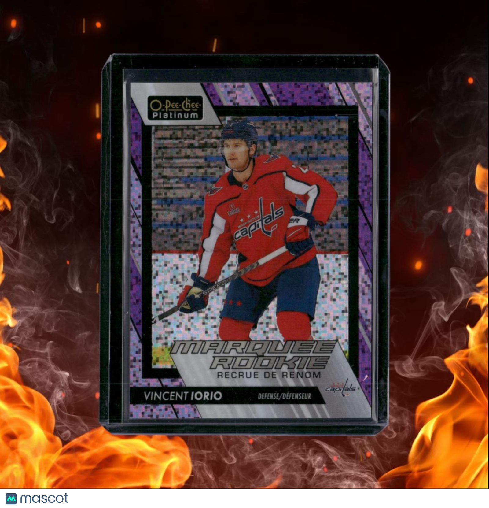 2023-24 O-Pee-Chee Platinum Vincent Iorio Violet Pixels Marquee Rookie 020/299