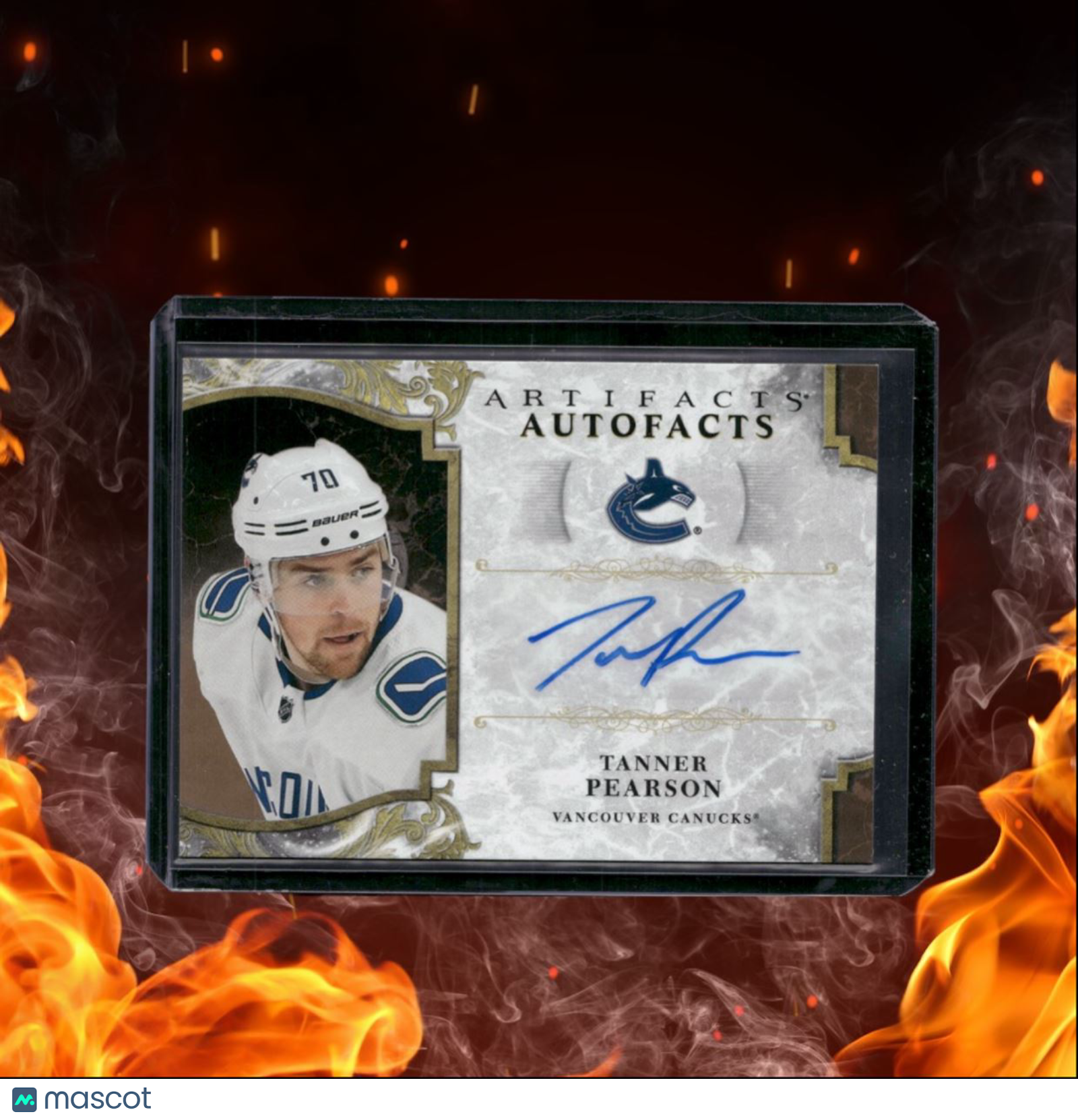 2019-20 Upper Deck Artifacts Tanner Pearson Auto Facts Auto #A-TP
