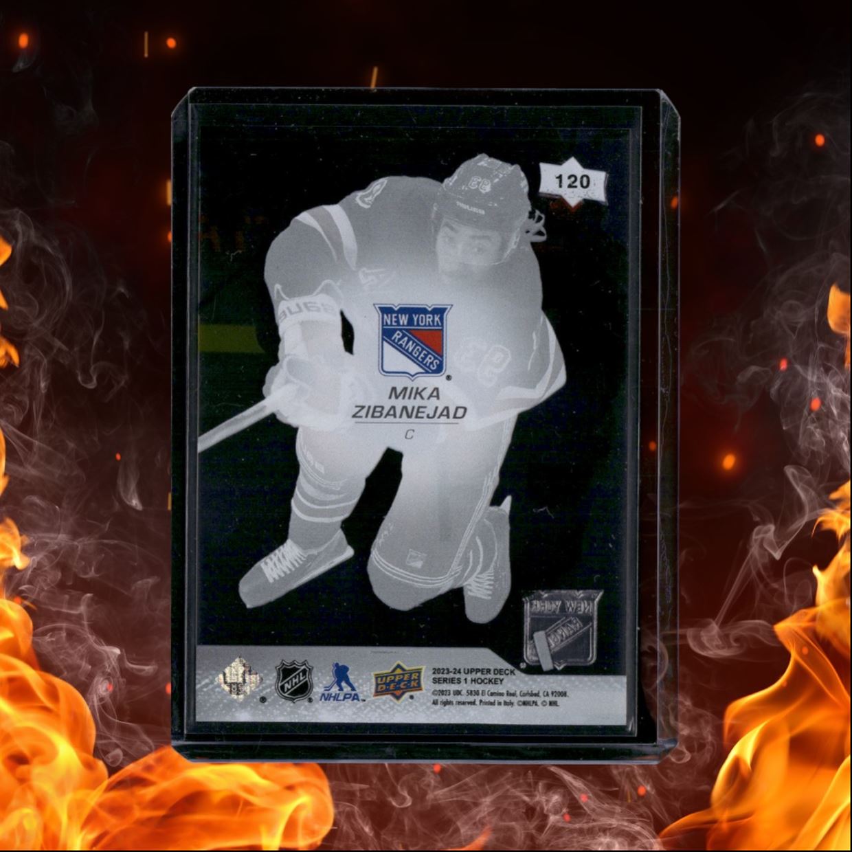 2023-24 Upper Deck Mika Zibanejad Clear Cut SSP #120