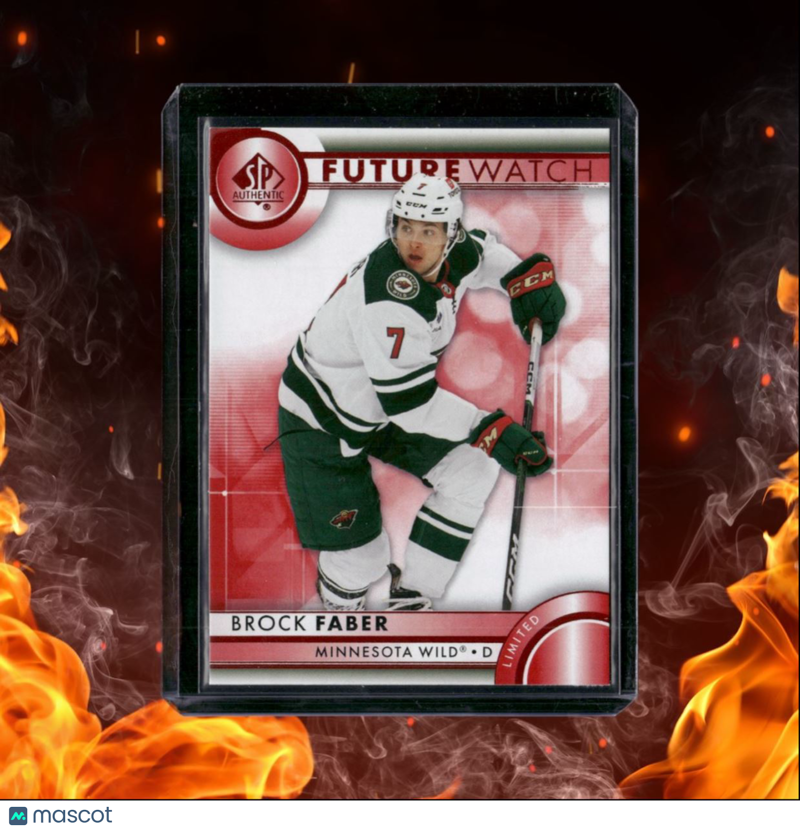 2023-24 SP Authentic Brock Faber Future Watch Limited Red Rookie #109