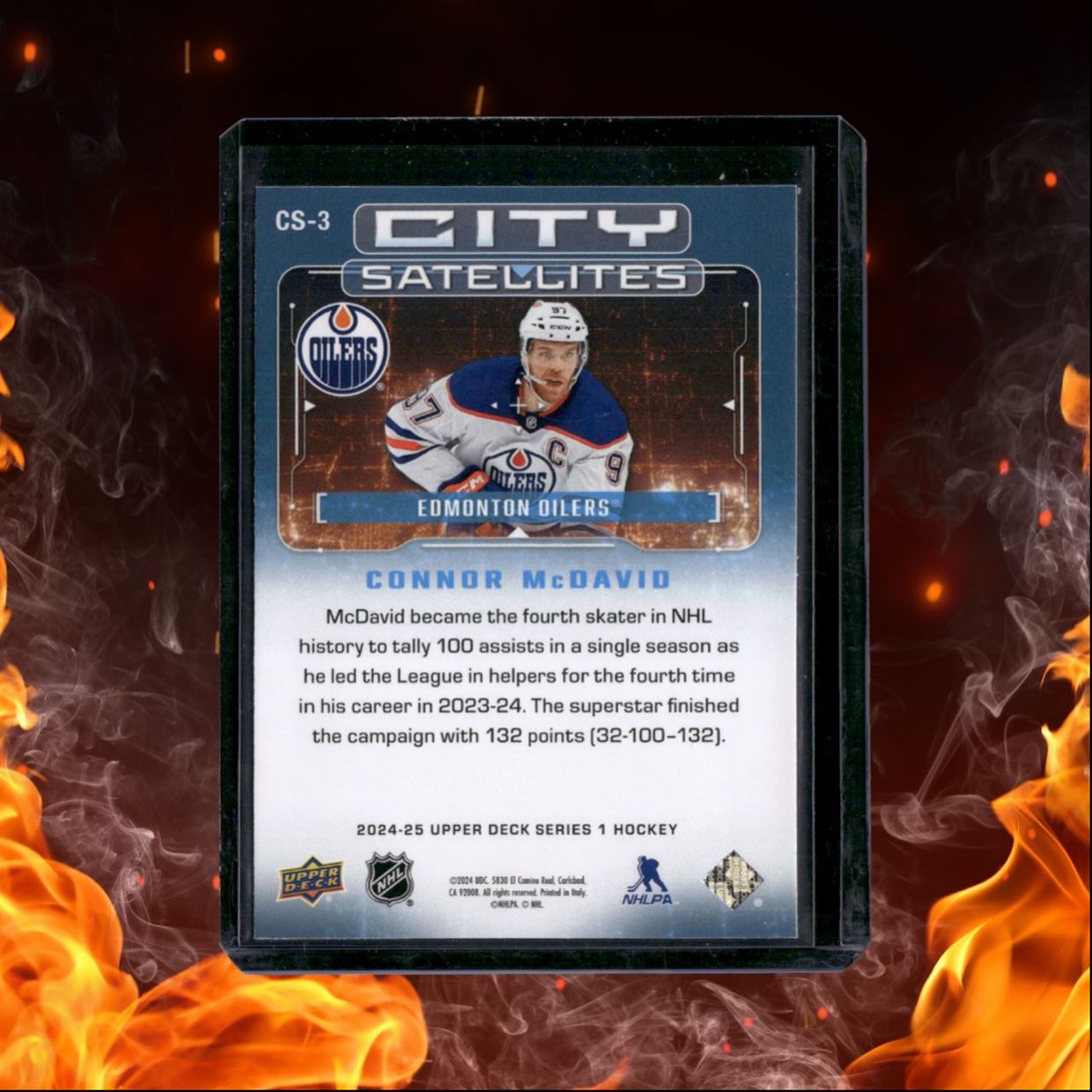 2024-25 Upper Deck Connor McDavid City Satellites Speckle (B) #CS-3