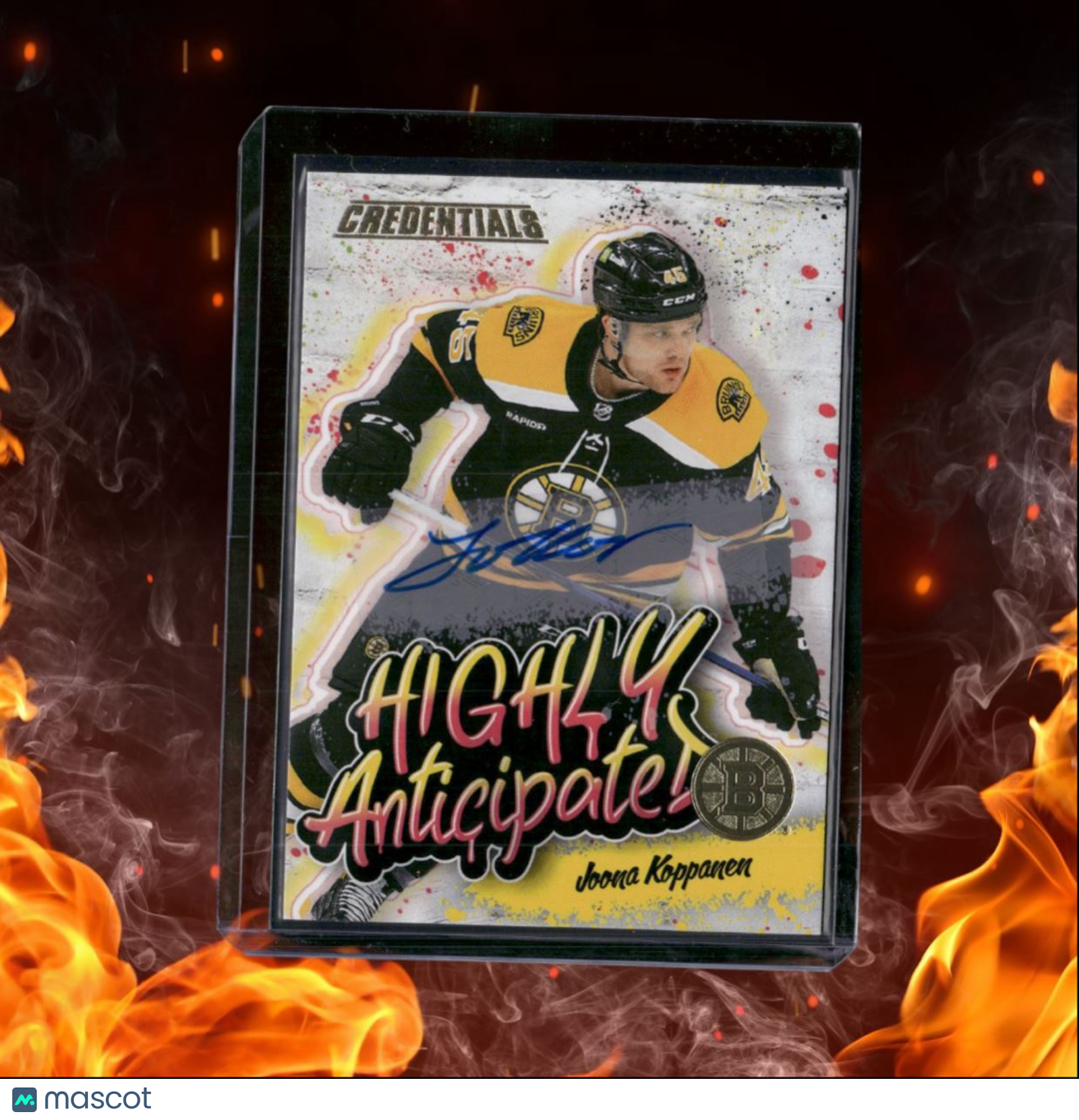 2023-24 Upper Deck Credentials Joona Koppanen Highly Anticipated Rookie Auto