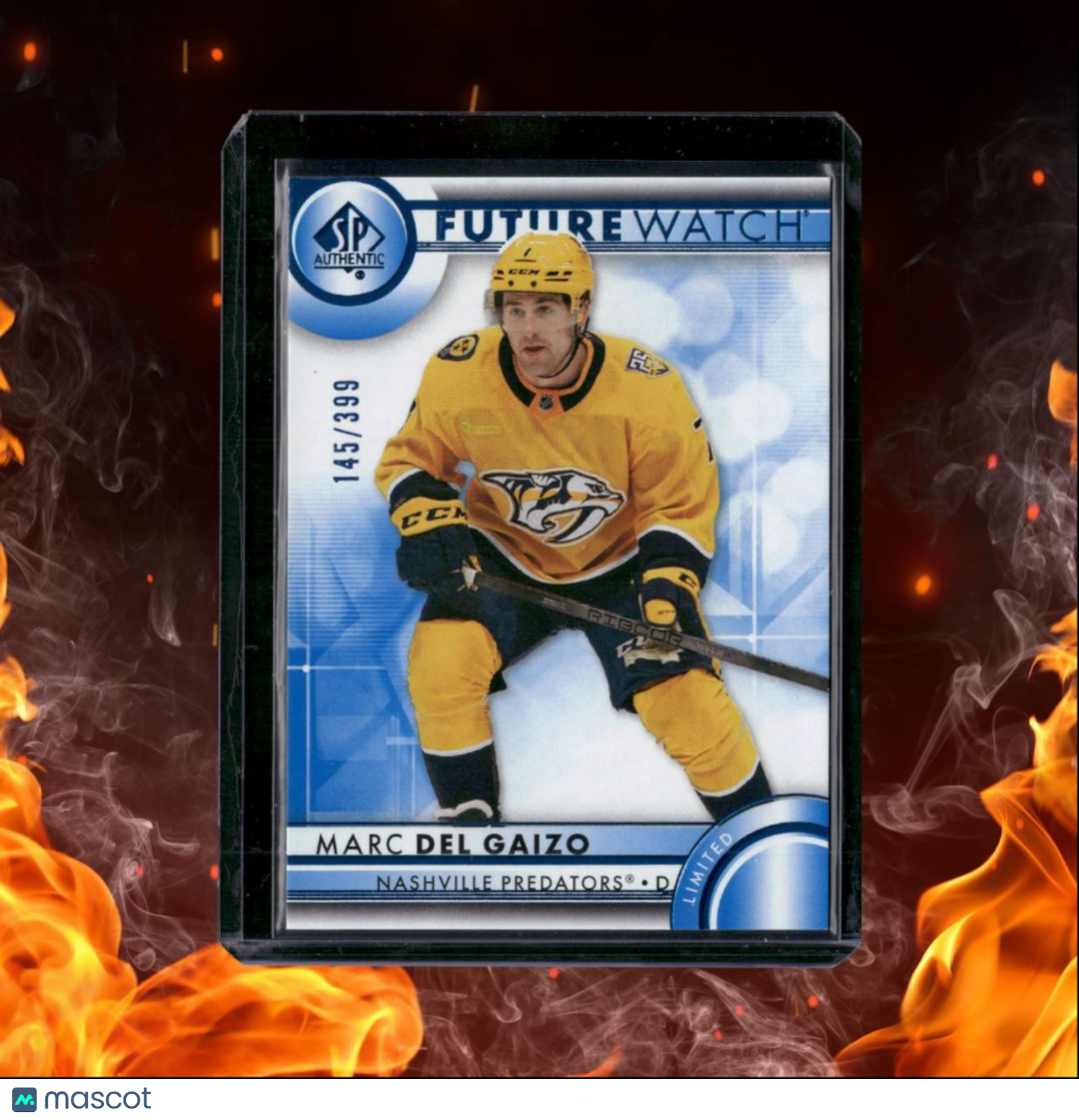 2023-24 SP Authentic Marc Del Gaizo Future Watch Limited Blue Rookie 145/399