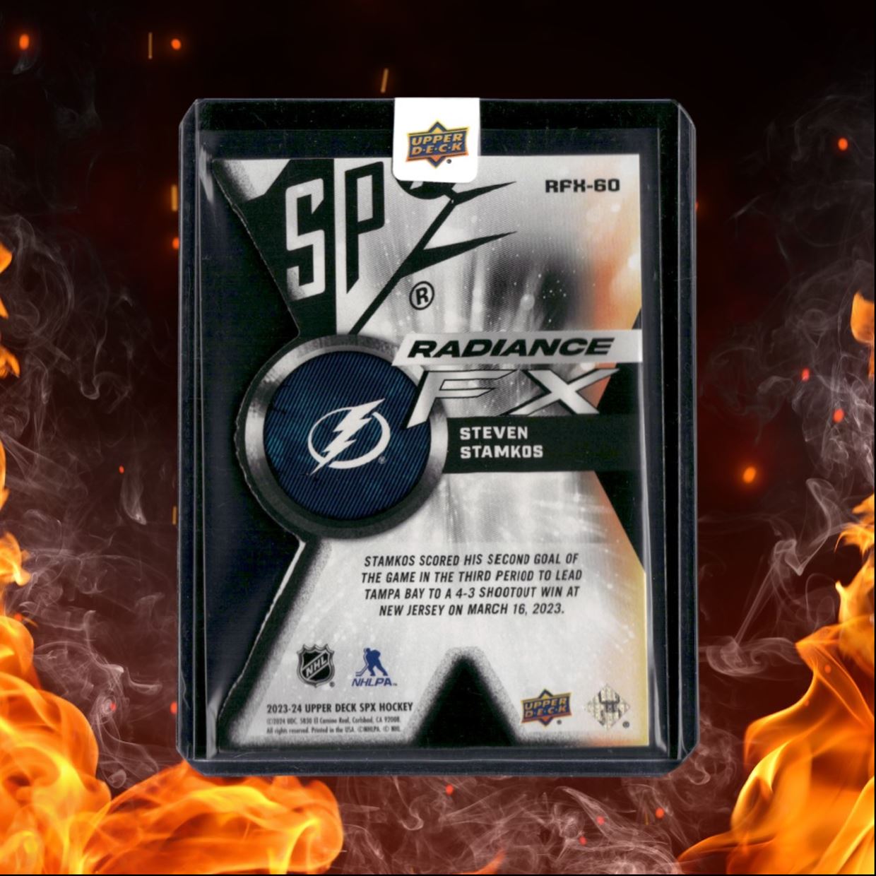 2023-24 Upper Deck SPx Steven Stamkos Radiance FX Blue 211/299 #RFX-60