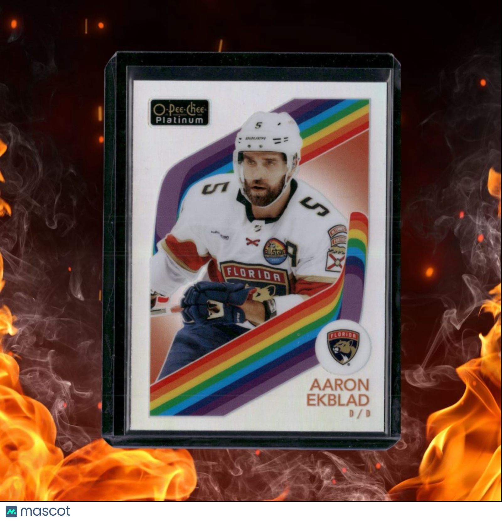 2023-24 O-Pee-Chee Platinum Aaron Ekblad Retro Rainbow #R-60