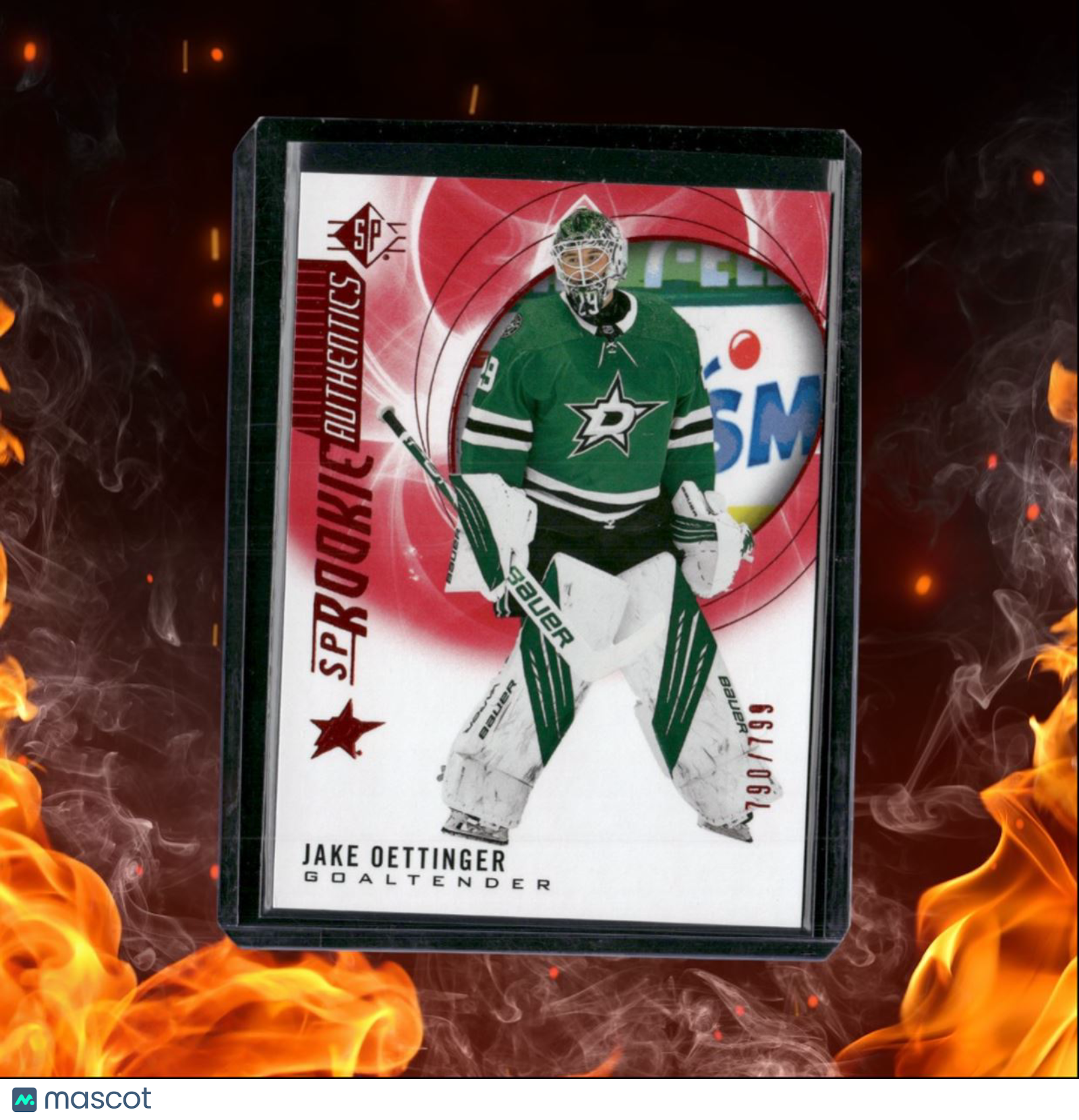 2020-21 SP Authentic Jake Oettinger Authentics Red Rookie 790/799 #136