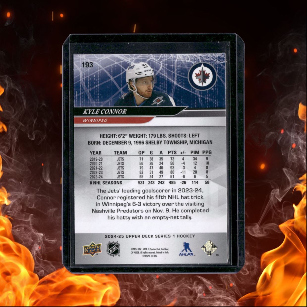 2024-25 Upper Deck Kyle Connor Deluxe 063/250 #193