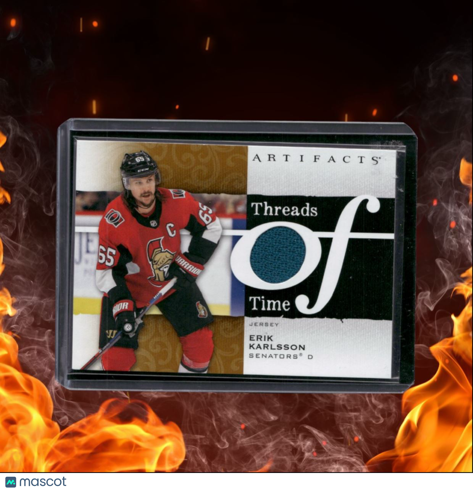 2021-22 Upper Deck Artifacts Erik Karlsson Threads of Time Jersey #TT-EK